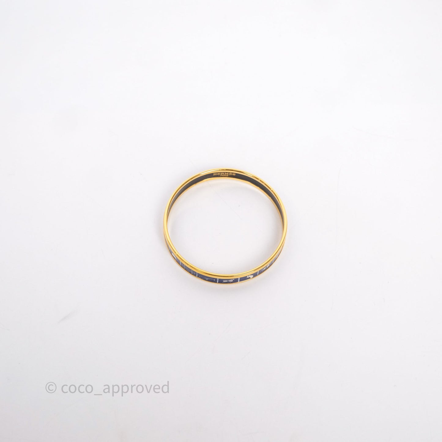 Hermès Bangle Blue Gold Hardware