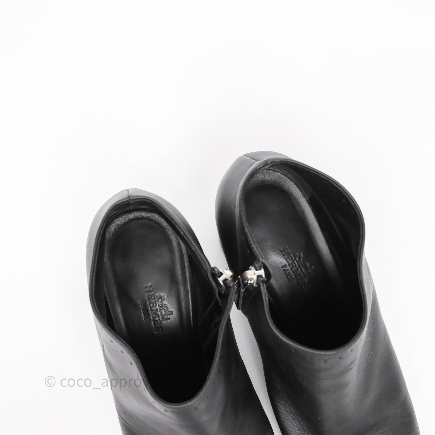 Hermès Ankle Boots Black Size 38