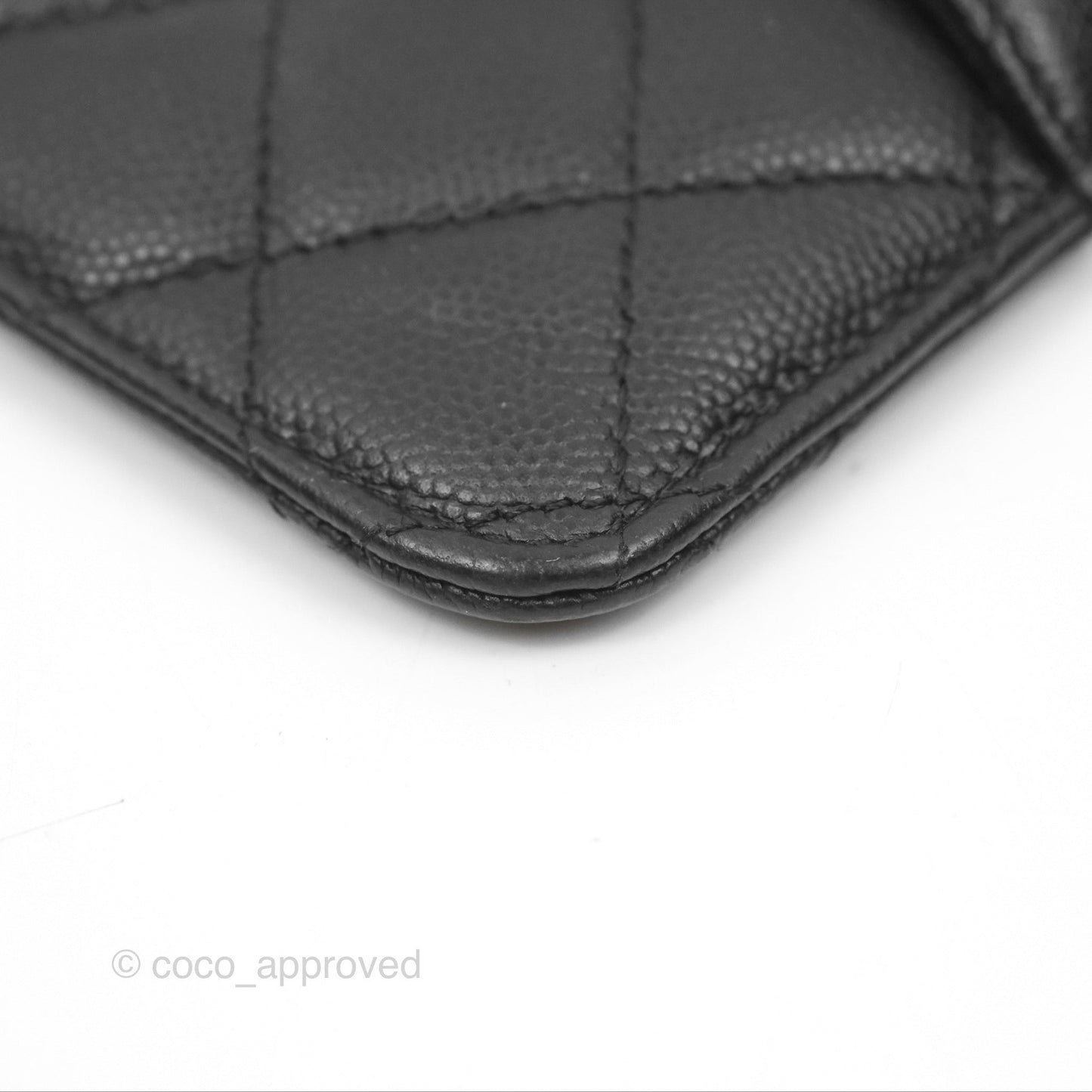 Chanel Classic Long Wallet Pouch Black Caviar