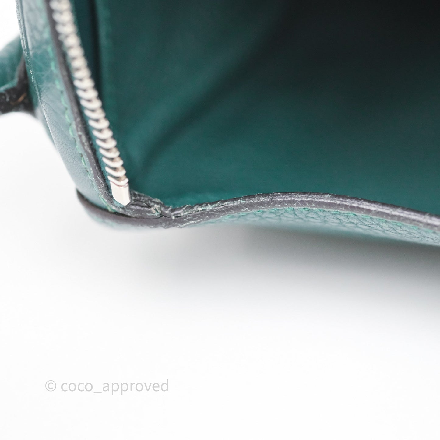 Hermès Lindy 30 Malachite Z6 Clemence Palladium Hardware