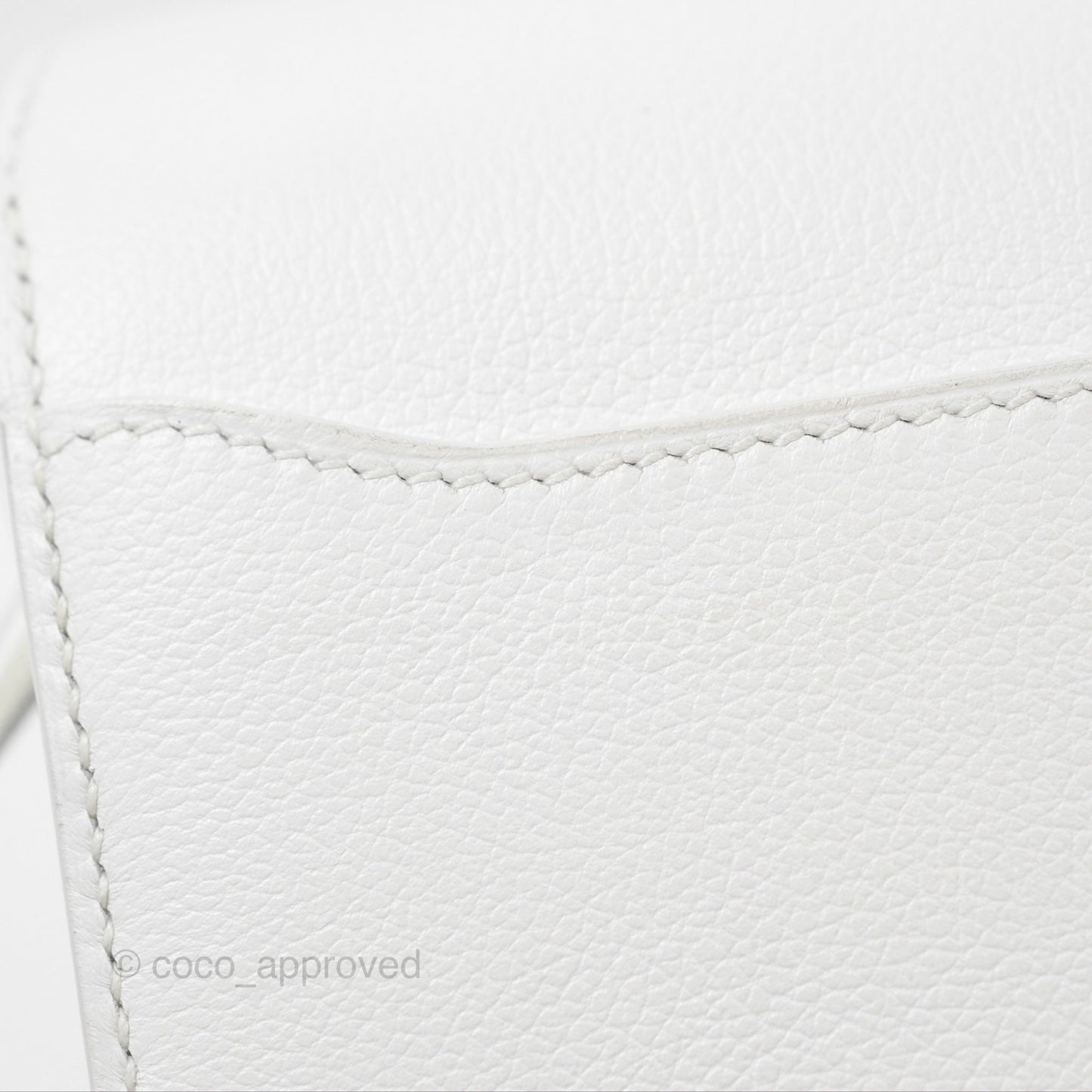 Hermès Roulis Mini 18 New White Evercolor Permabrass Hardware