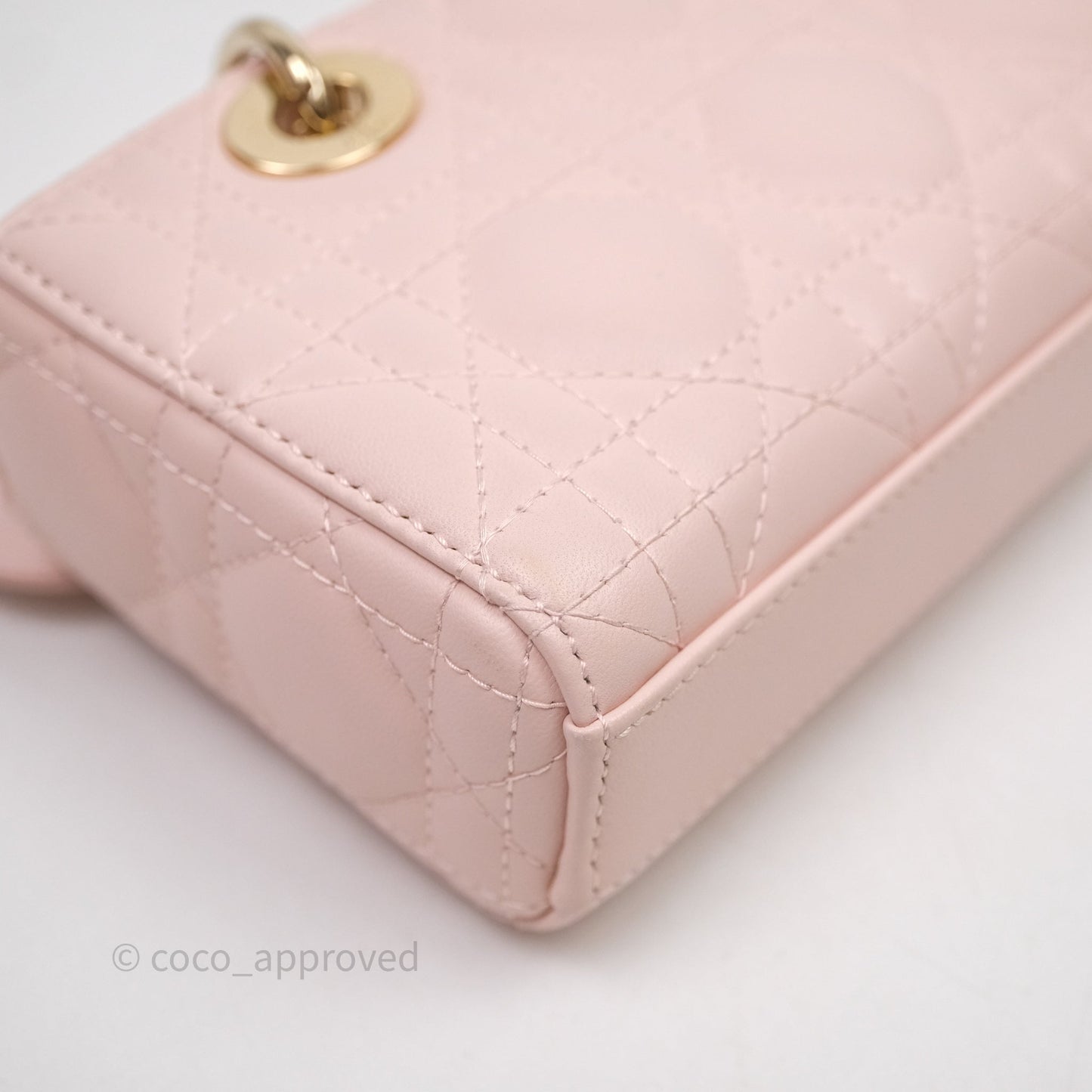 Dior Micro Lady D-Joy Bag Powder Pink Cannage Lambskin