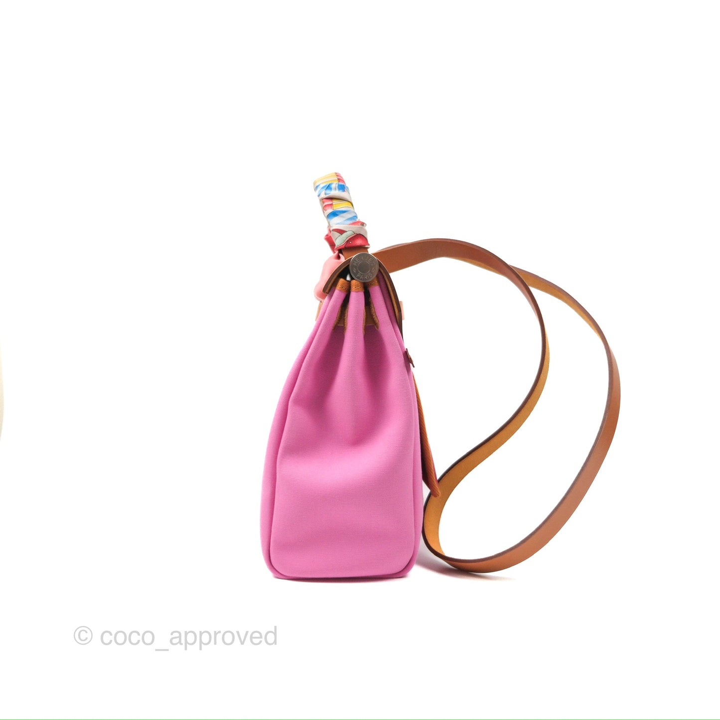 Hermès Herbag Zip 31 Retourne Rose Bubblegum Rubis Nature Canvas Palladium Hardware