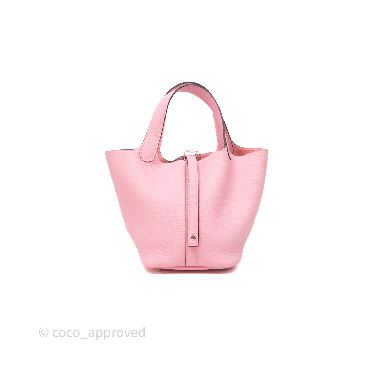 Hermès Picotin 18 Rose Sakura 3Q Clemence Palladium Hardware