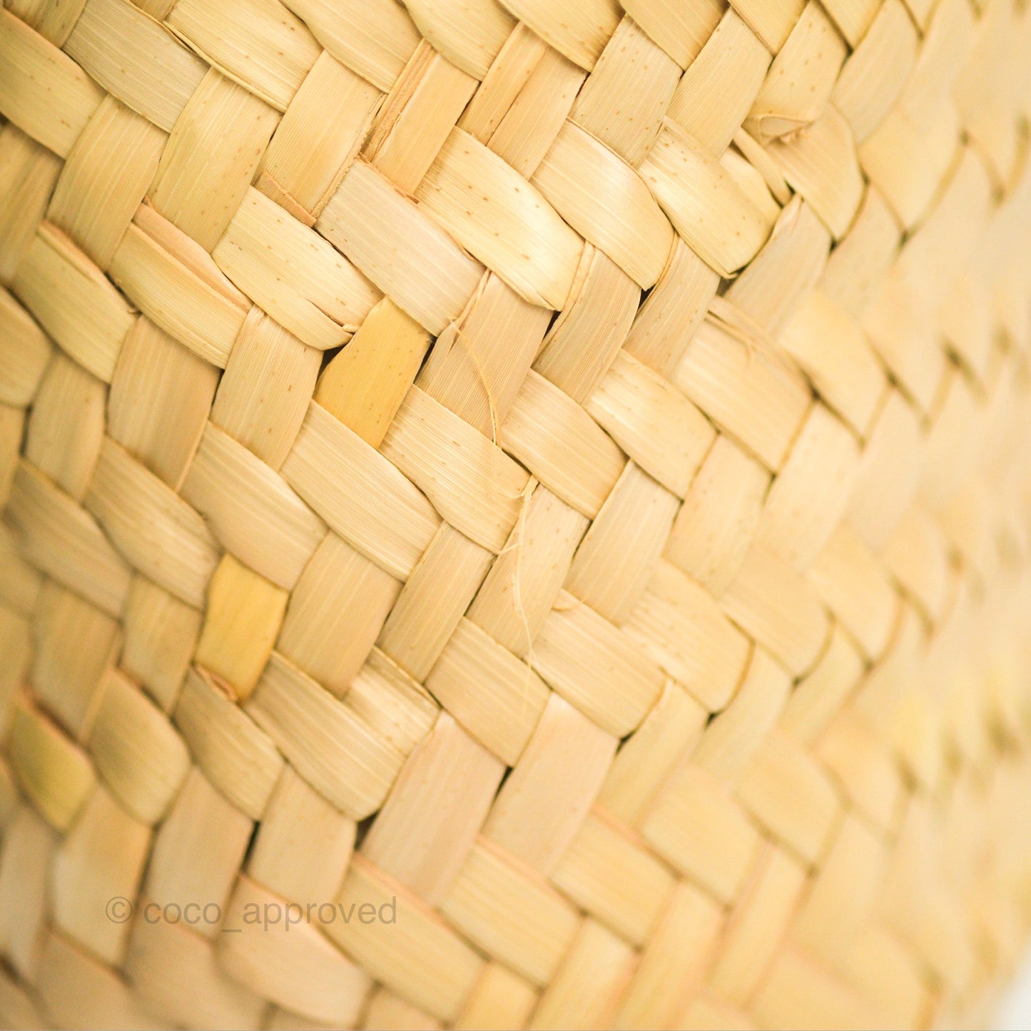 Celine Nano Triomphe Panier Palm Leaves Calfskin Tan