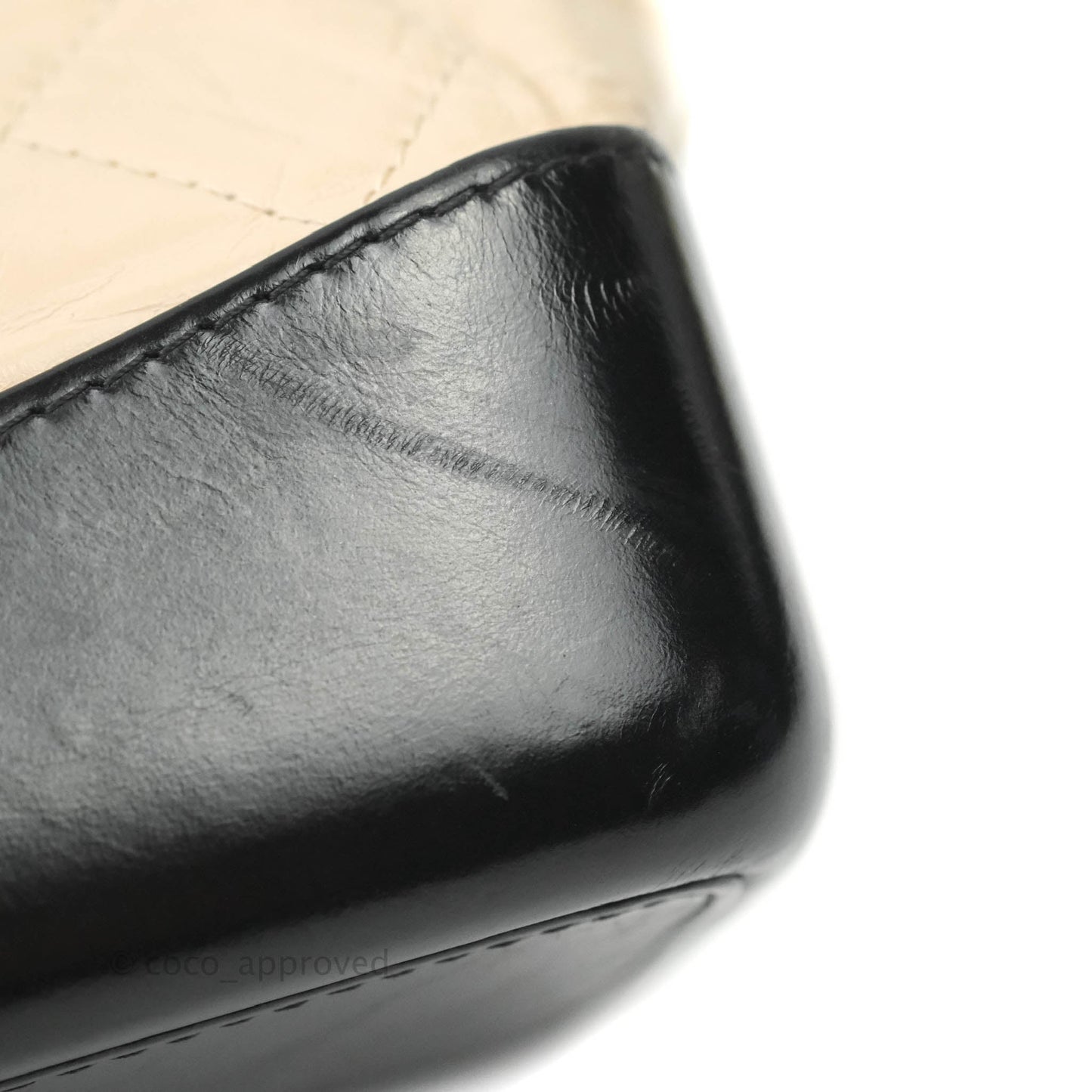 Chanel Quilted Small Gabrielle Backpack Black/Beige Aged Calfskin