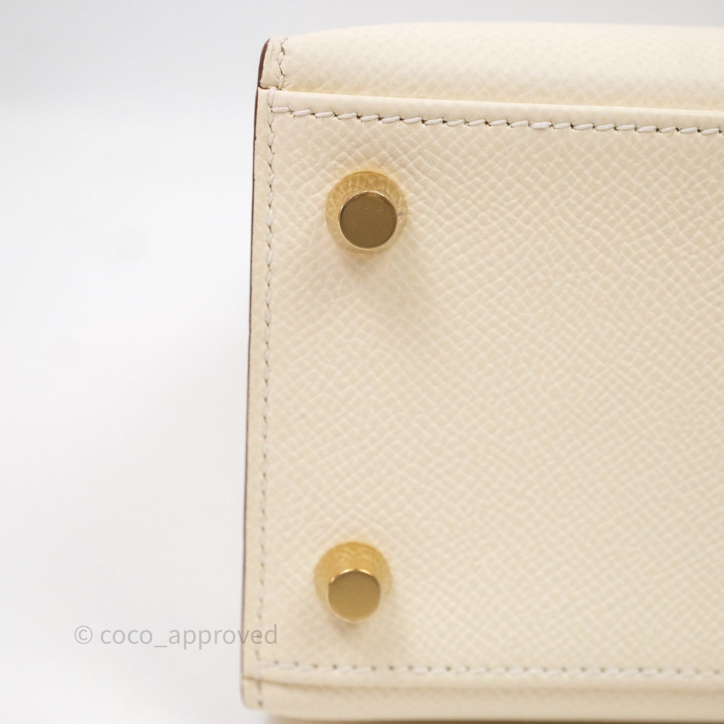 Hermès Kelly 25 Nata I2 Epsom Gold Hardware