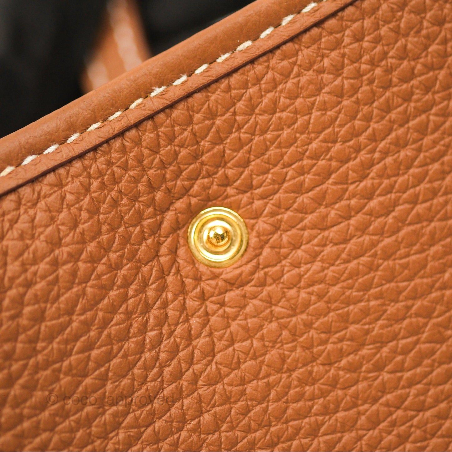 Hermès Mini Evelyne 16 Gold Clemence Gold Hardware