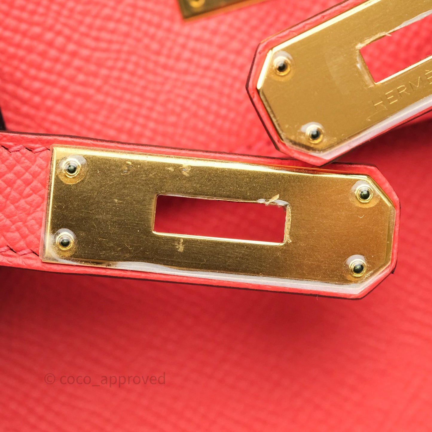 Hermès Sellier Kelly 28 Rose Jaipur Epsom Gold Hardware