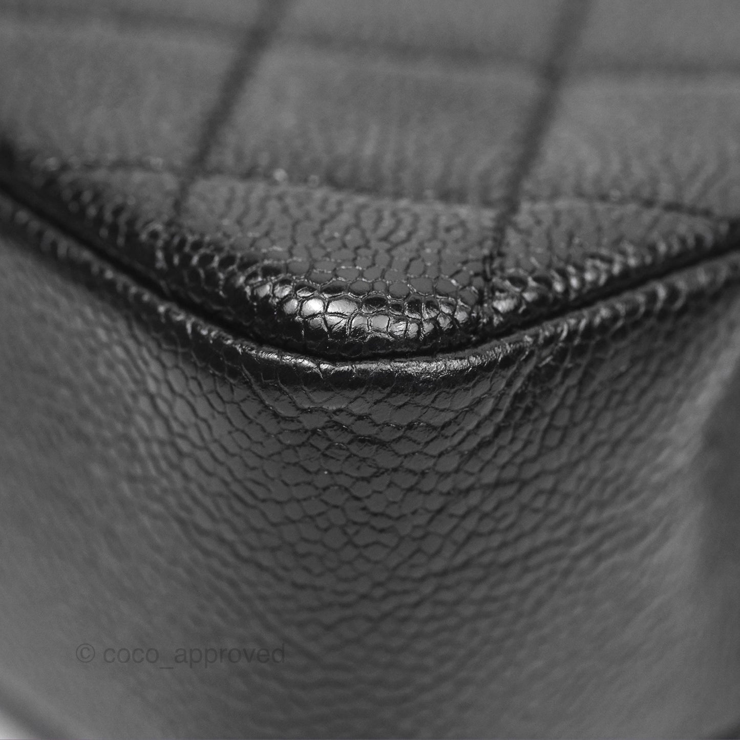 Chanel Quilted Mini Square Flap Bag So Black Caviar Incognito