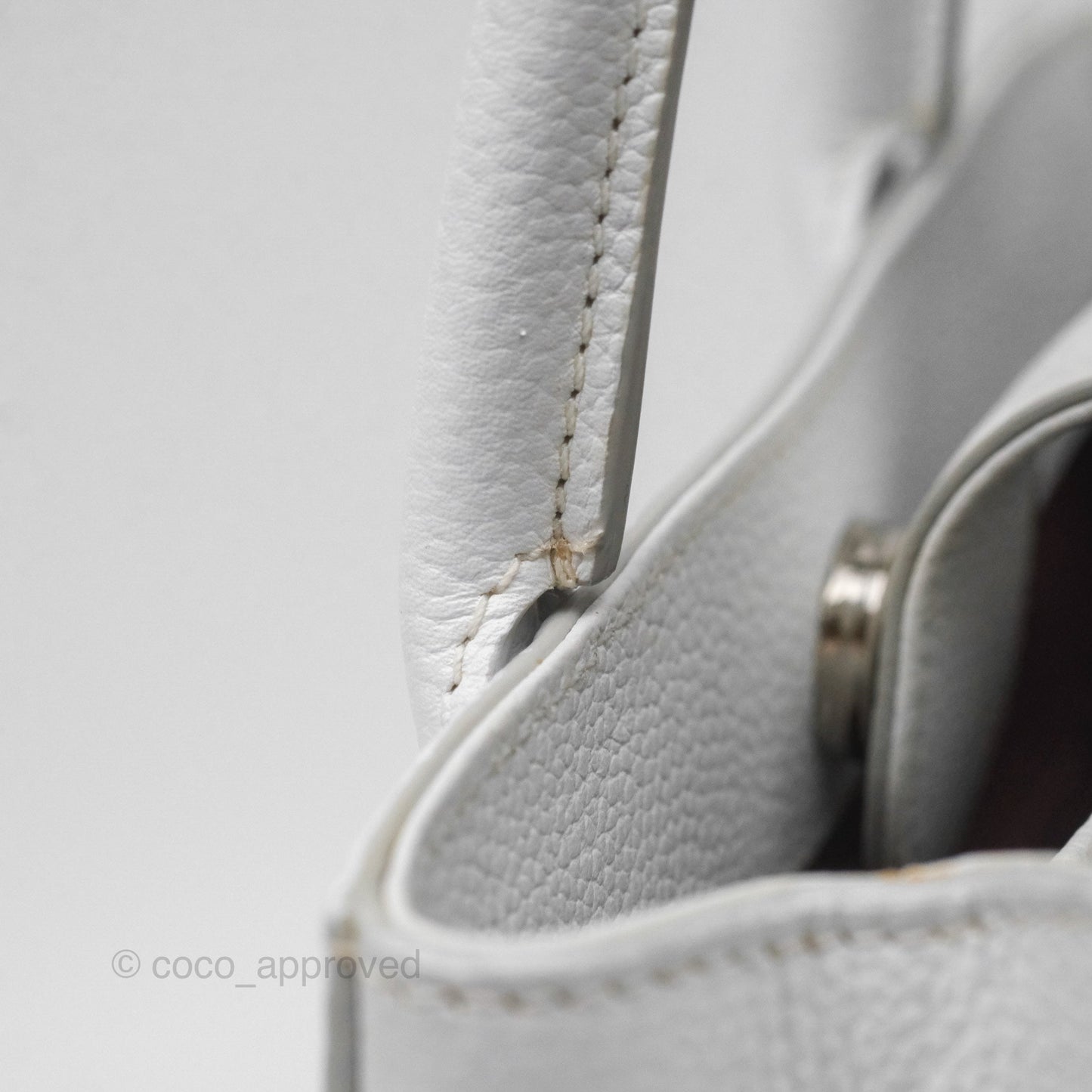 Chanel Mini Neo Executive Shopper Tote White Grained Calfskin Silver Hardware
