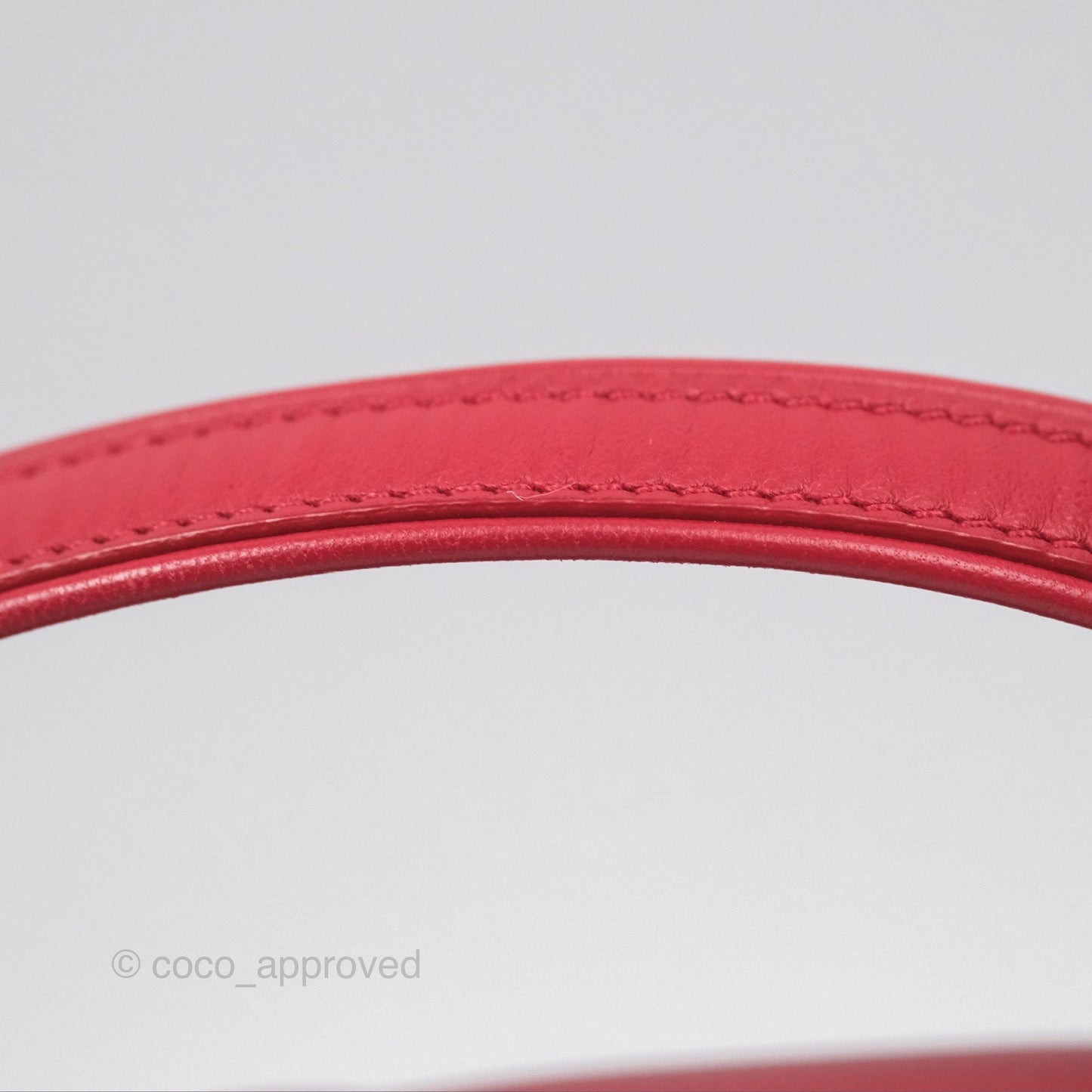Chanel Easy Carry Flap Bag With Handle Red Lambskin Gold Hardware
