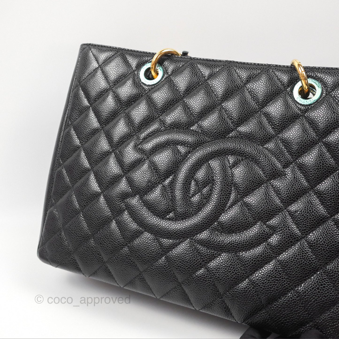 Chanel GST Black Caviar Gold Hardware