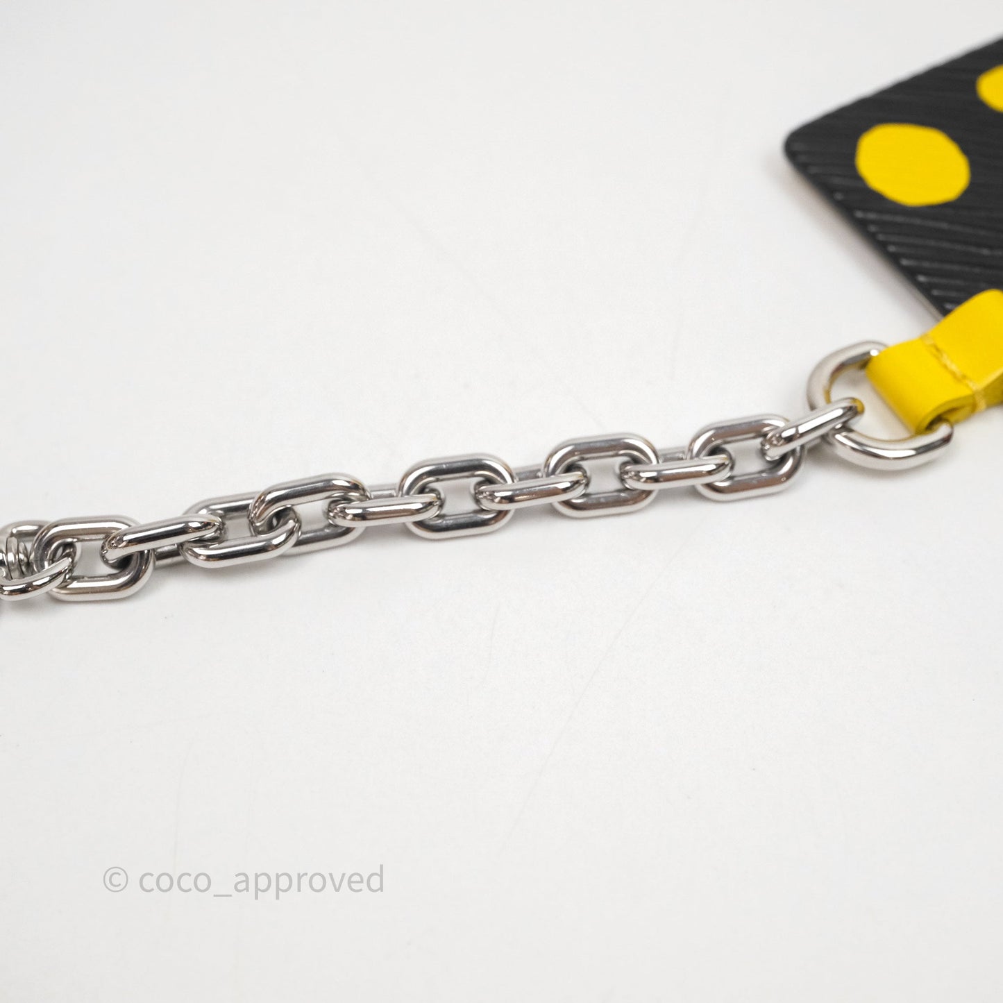 Louis Vuitton x Yayoi Kusama Epi Marellini Bag Infinity Dots Yellow Silver Hardware