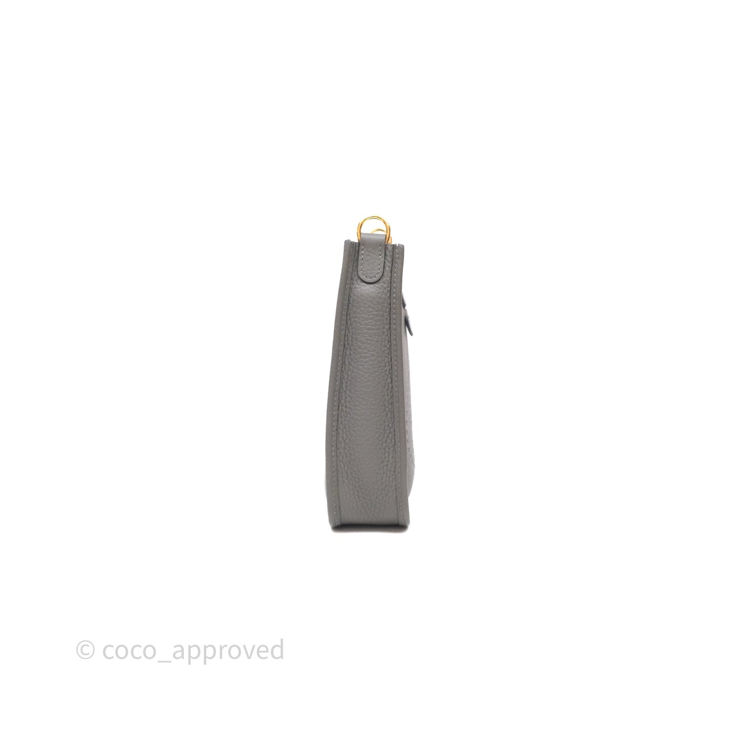 Hermès Mini Evelyne 16 Gris Meyer 0L Clemence Gold Hardware