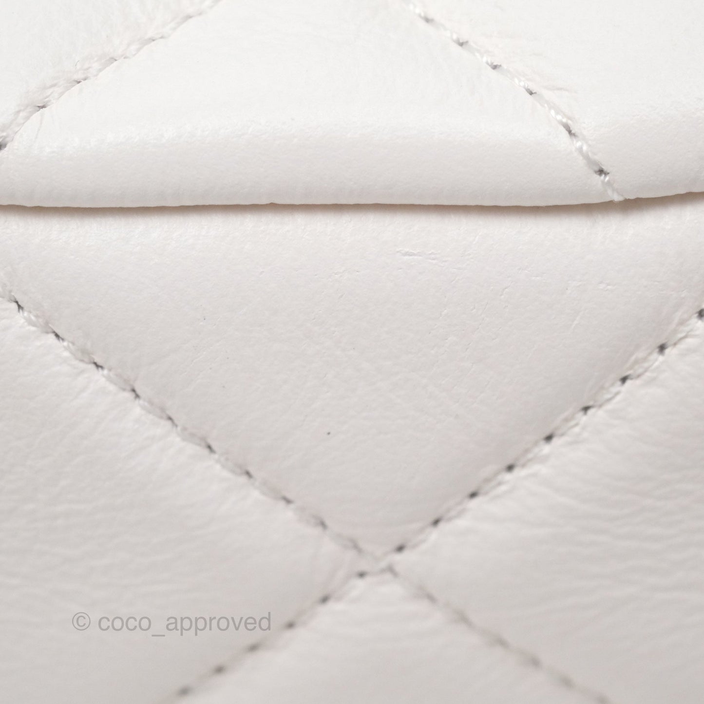 Chanel Hobo Bag White Aged Calfskin Aged Gold Hardware