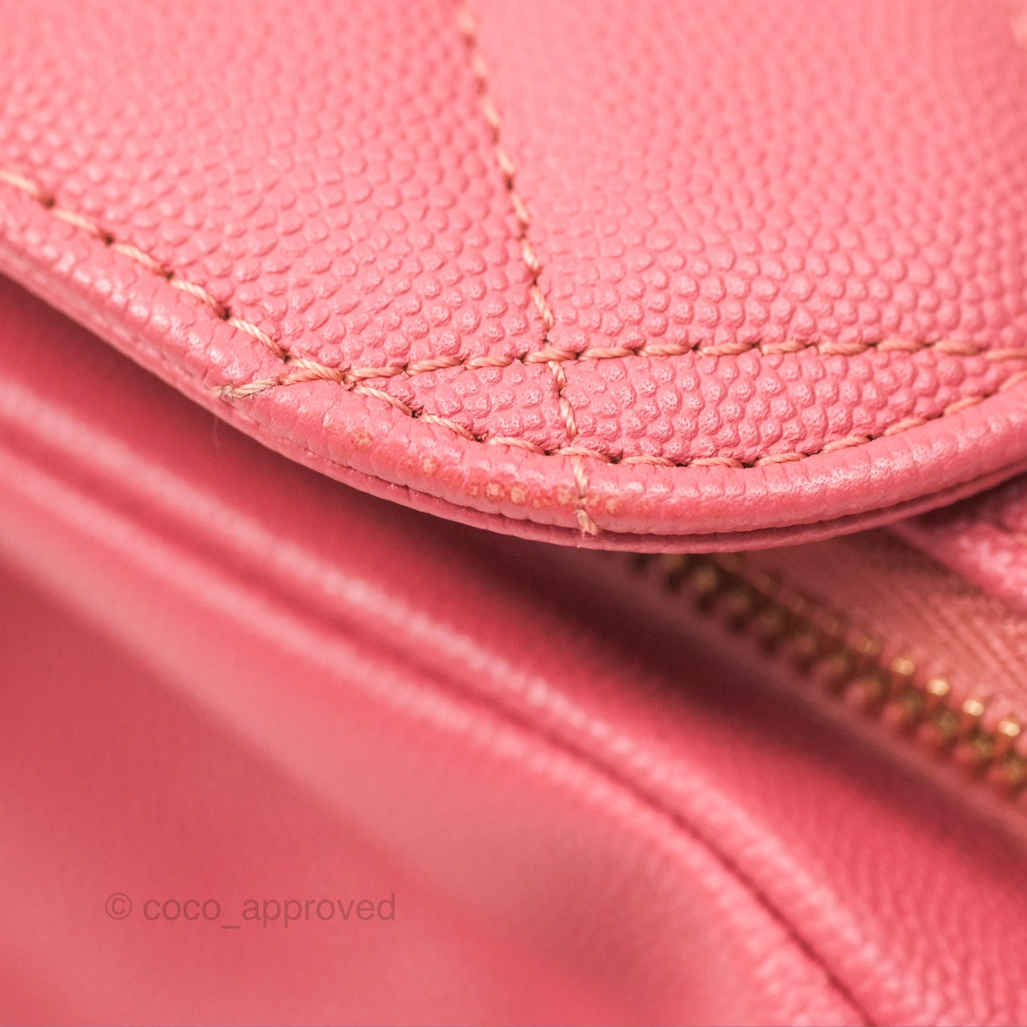 Chanel Quilted Medium Business Affinity Flap Pink Caviar Gold Hardware