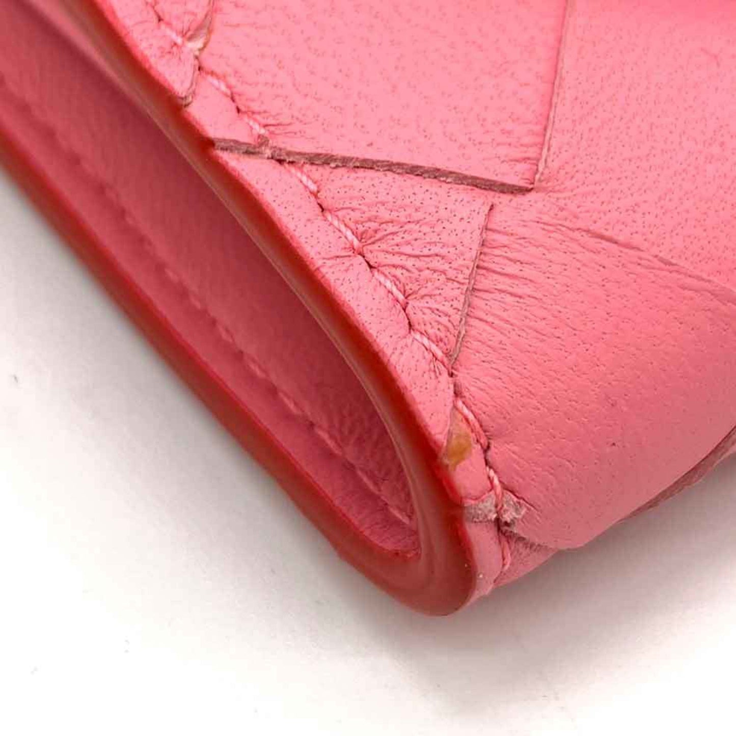 Luxury Bottega Veneta pink  Color Leather Wallet (Bi-Fold) ()