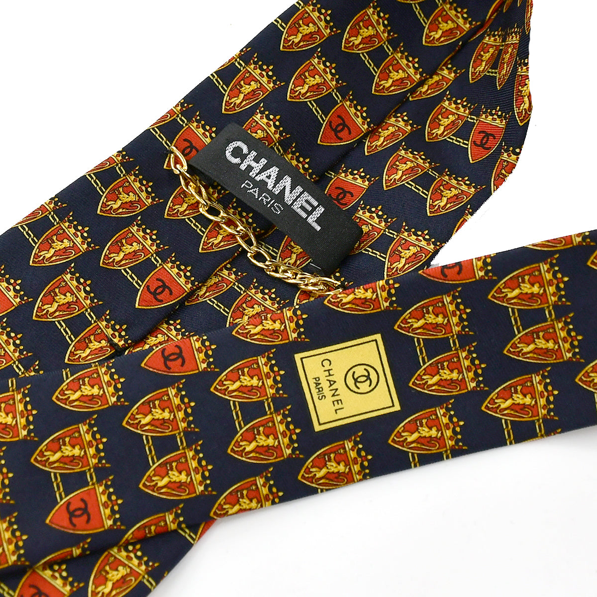 Luxury Chanel Black Necktie Small New