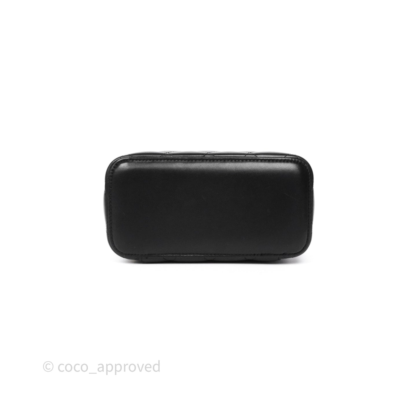 Chanel Classic Vanity with Chain Black Lambskin Gold Hardware