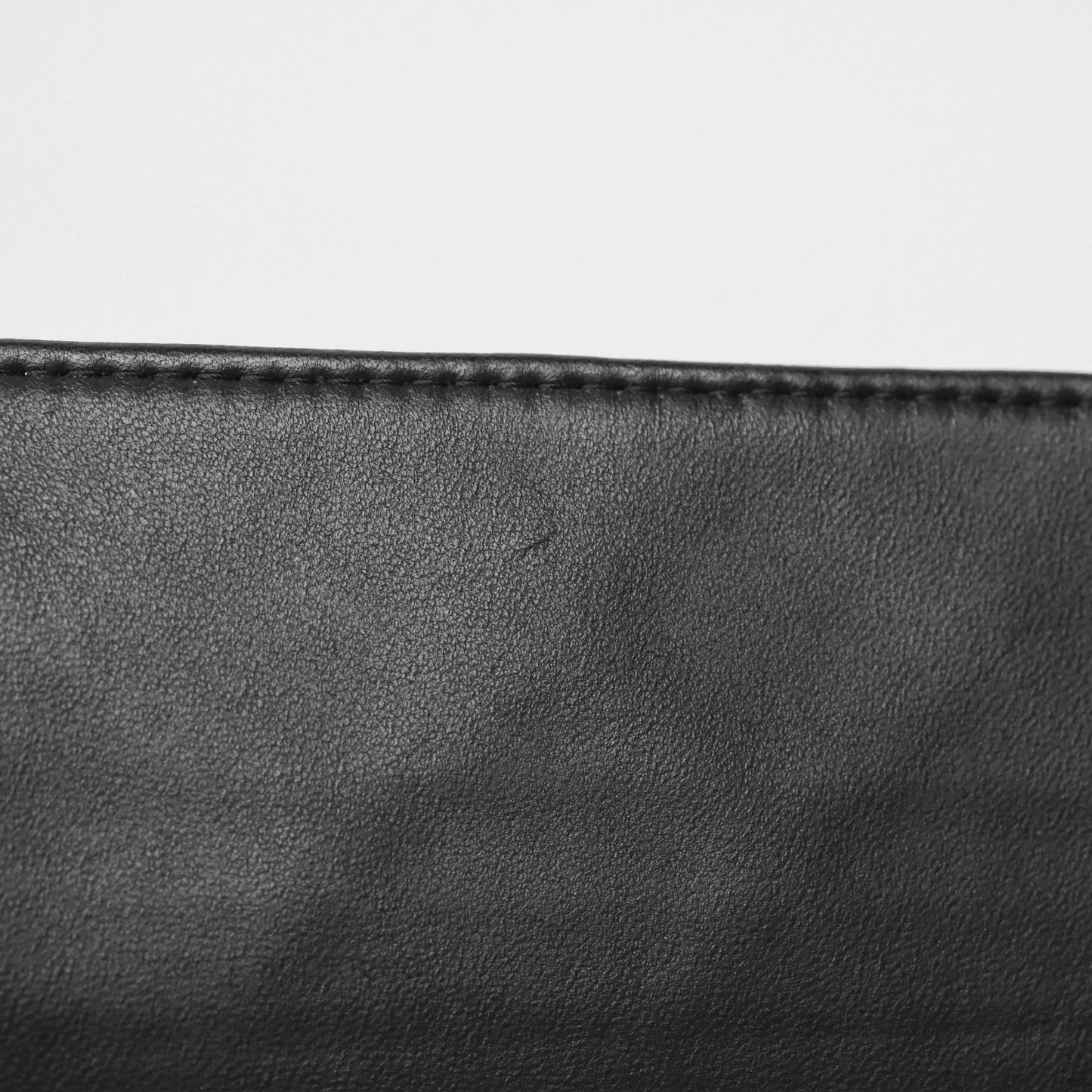 Chanel Flap O Case Clutch Black Lambskin Silver Hardware