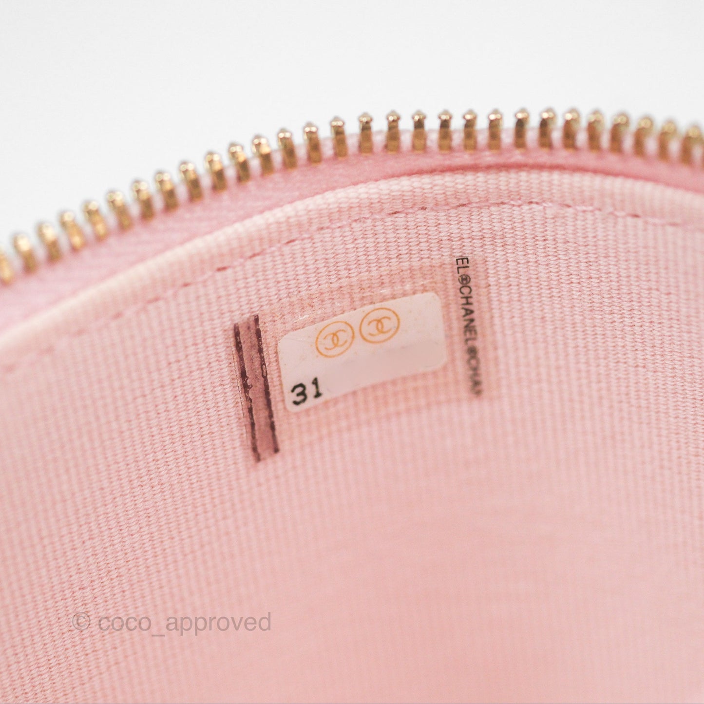 Chanel Vanity Rectangular Top Handle Pink Lambskin Gold Hardware