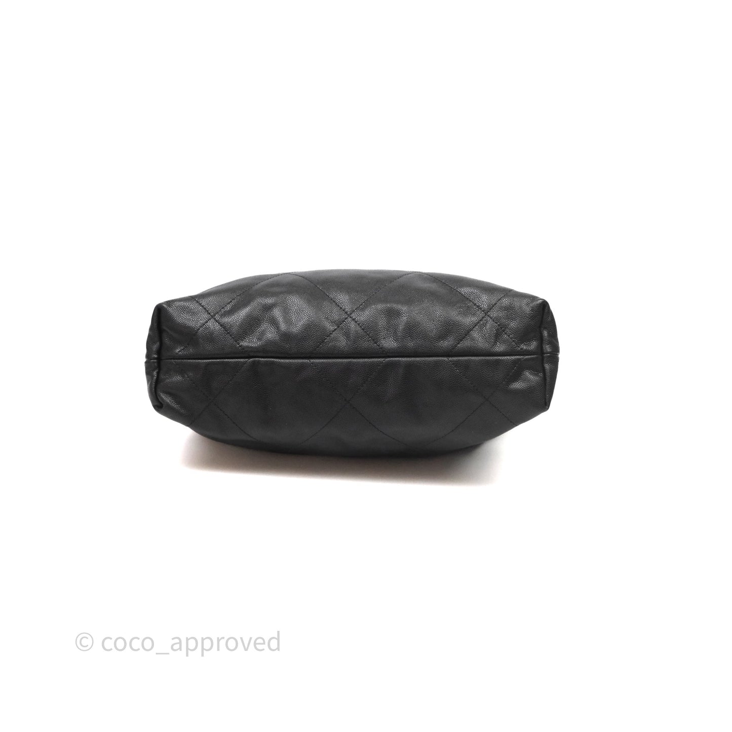 Chanel 22 Small Black Caviar Aged Gold Hardware
