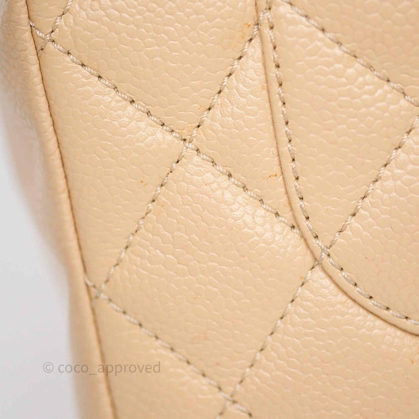 Chanel PST Tote Beige Caviar Gold Hardware