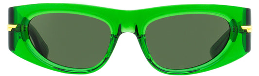 Luxury Bottega Veneta Women's Cat Eye Sunglasses BV1144S 004 Green 51mm