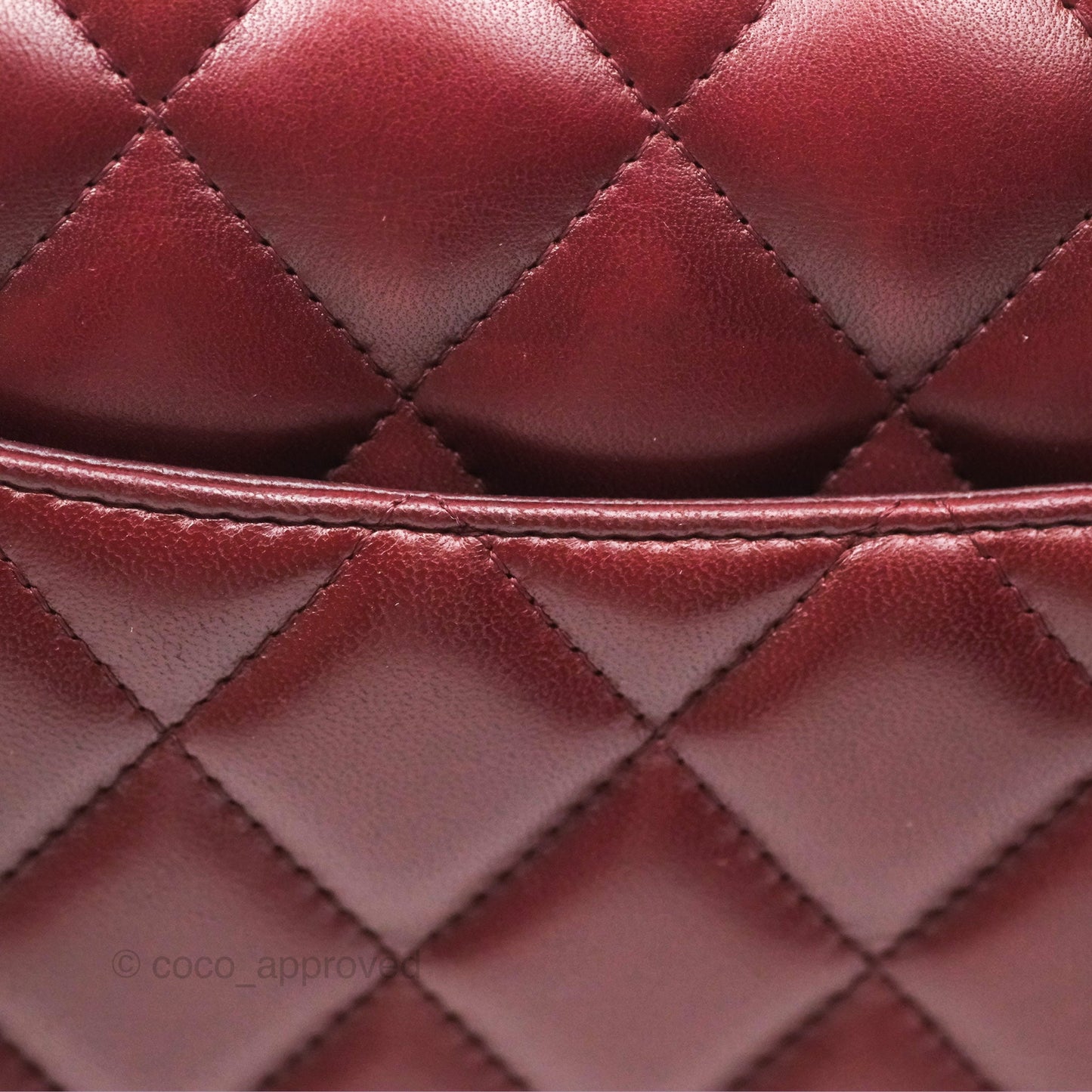 Chanel Jumbo Double Flap Burgundy Lambskin Gold Hardware