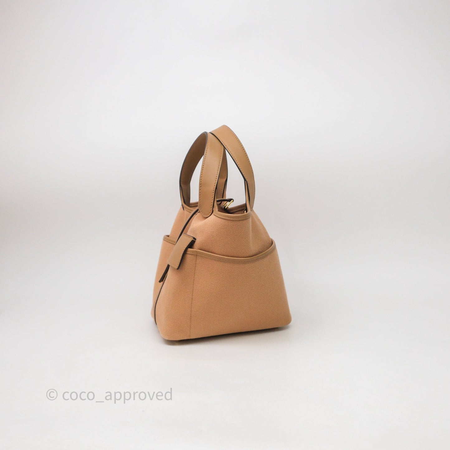 Hermes Picotin Lock 18 Cargo Pockets Chai 0M Goeland/Swift Gold Hardware