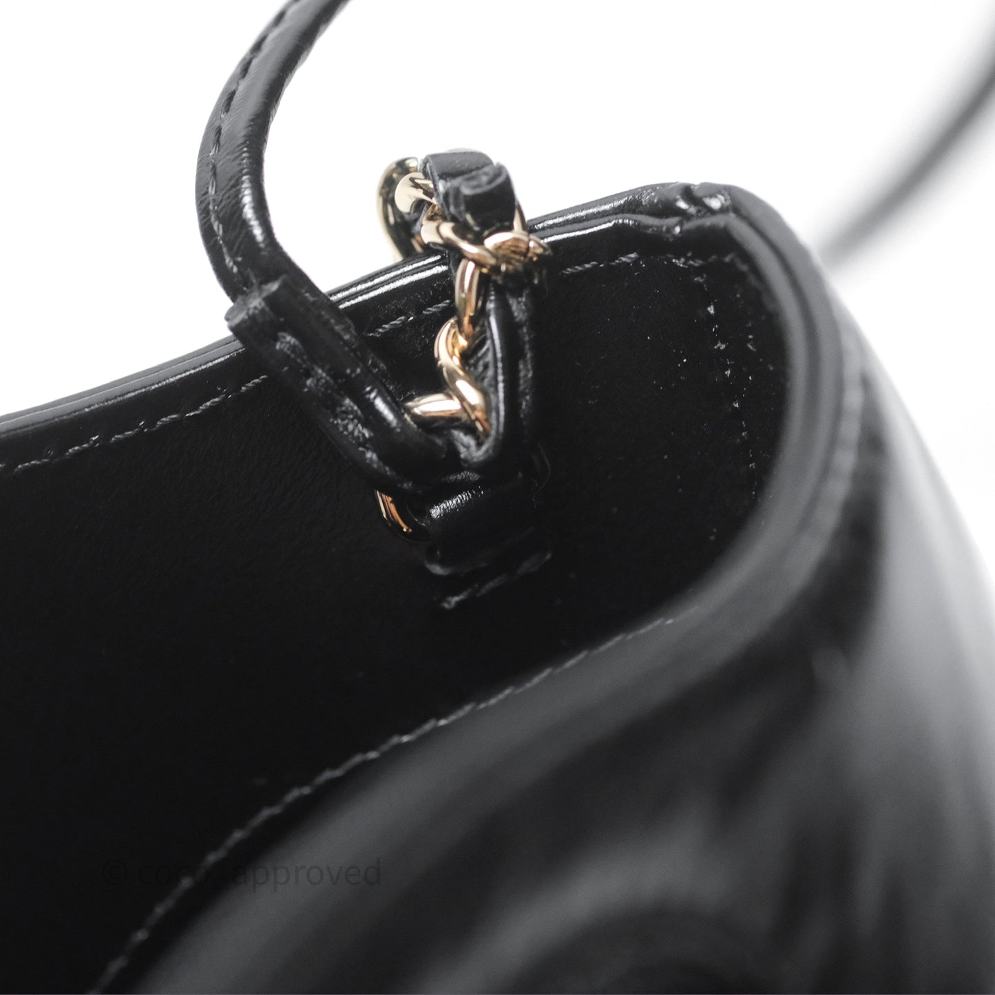 Chanel 31 Mini Black Shiny Lambskin Gold Hardware