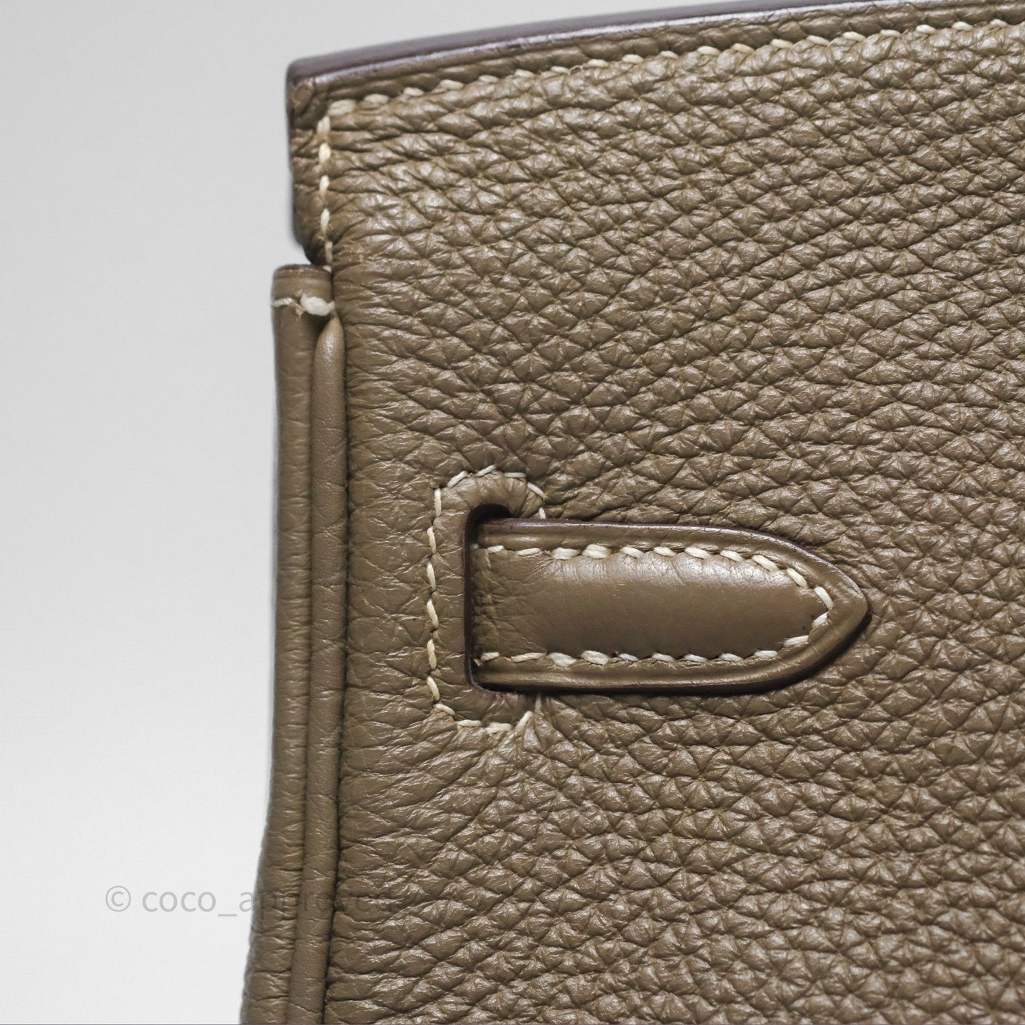 Hermes Birkin 25 Retourne Etoupe 18 Clemence Palladium Hardware