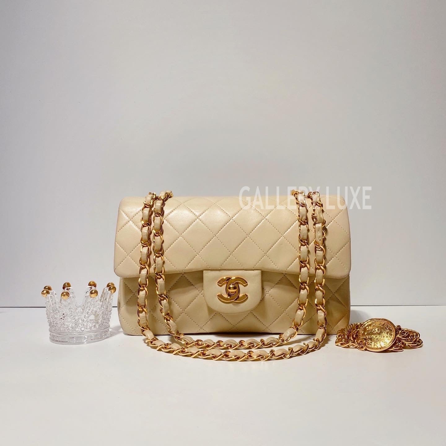 No.3328-Chanel Vintage Lambskin Classic Flap 23cm