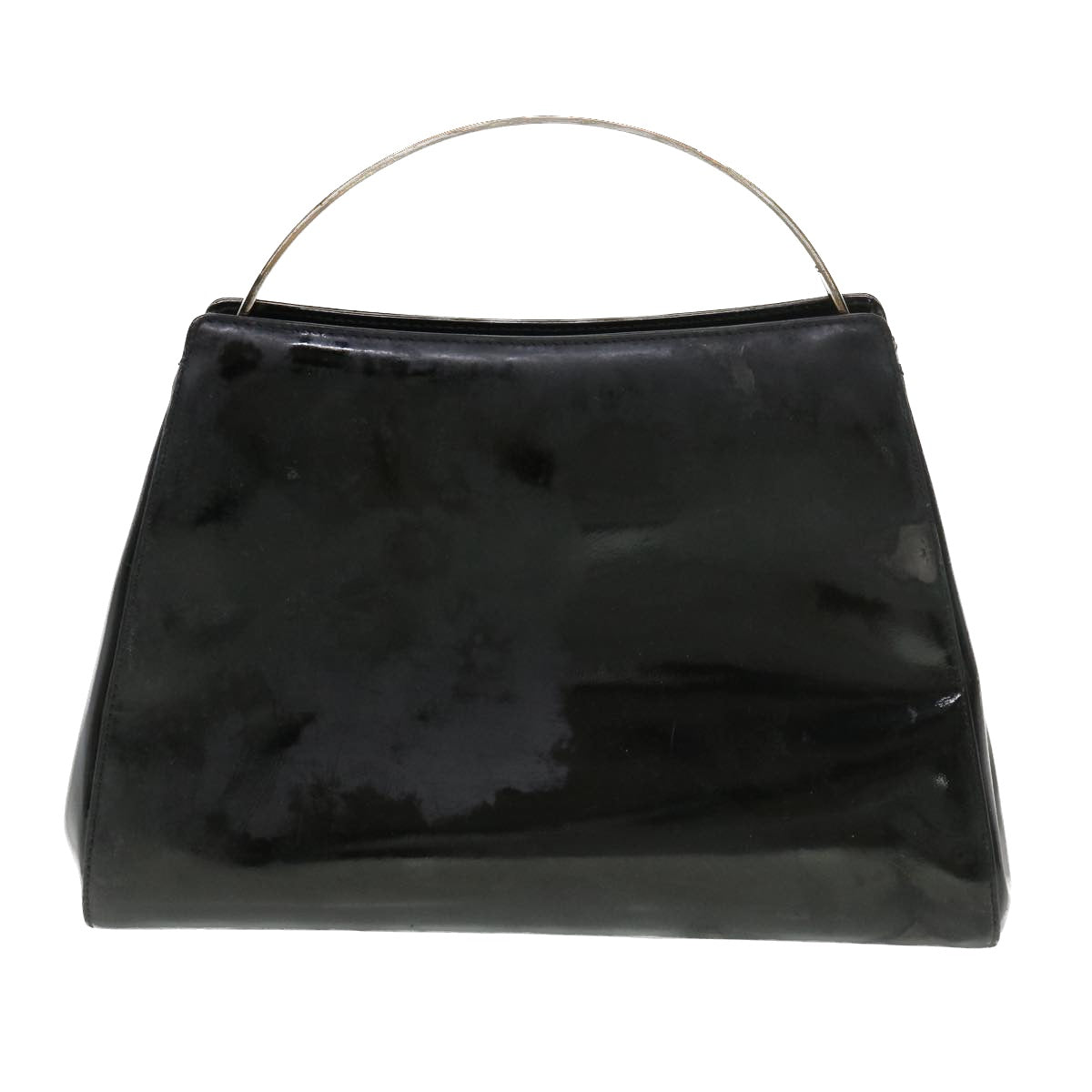Luxury Chanel Hand Bag Enamel Black CC  39199