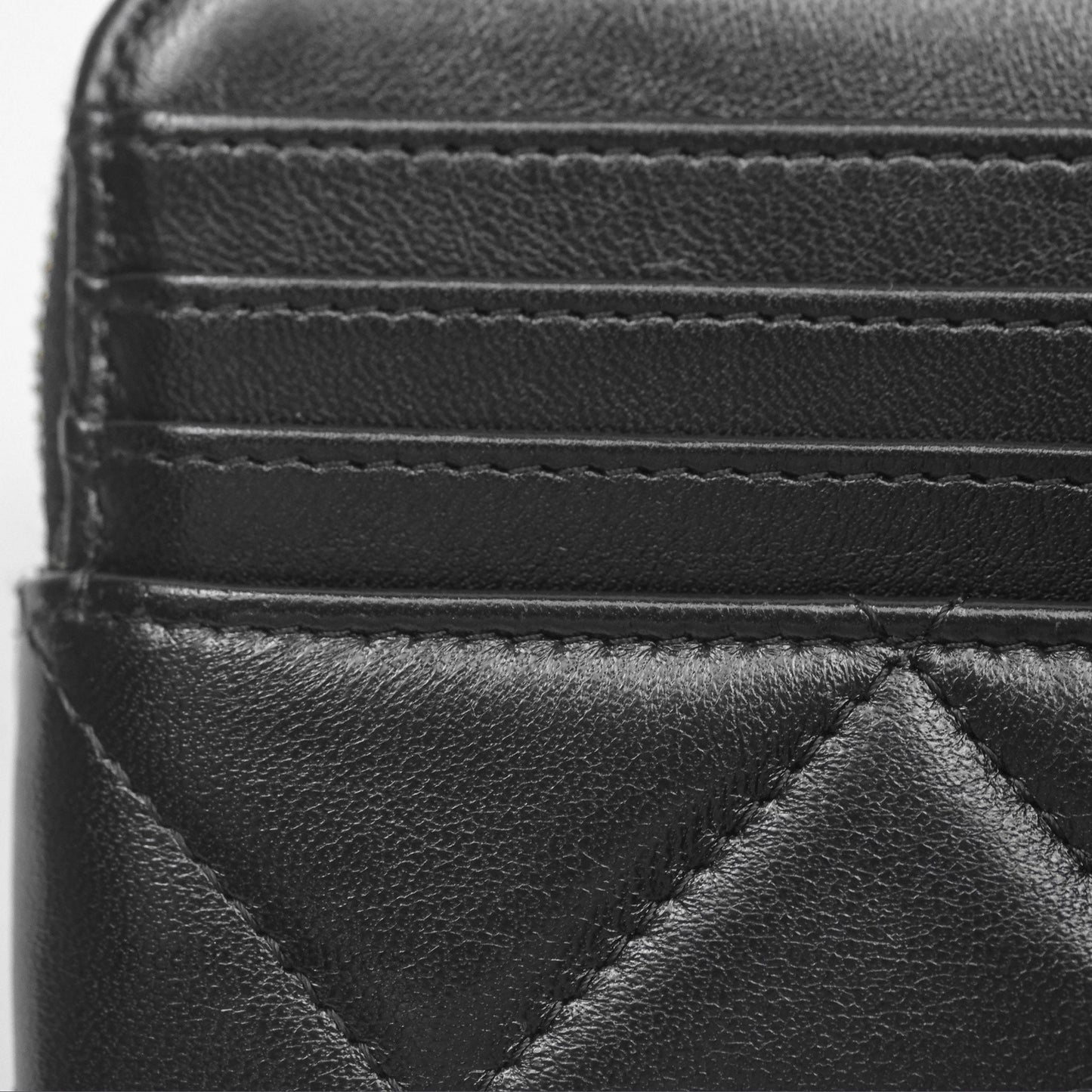 Chanel 19 Black Zipped Coin Purse Lambskin Gold Hardware
