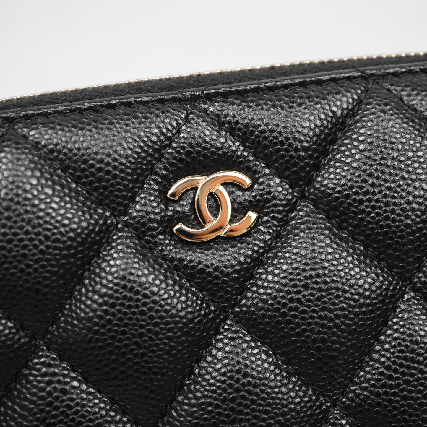 Chanel Clutch on Chain Black Caviar Gold Hardware