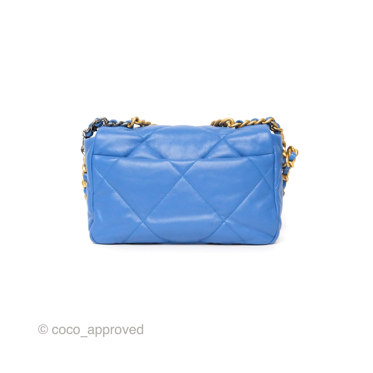 Chanel 19 Small Blue Mixed Hardware