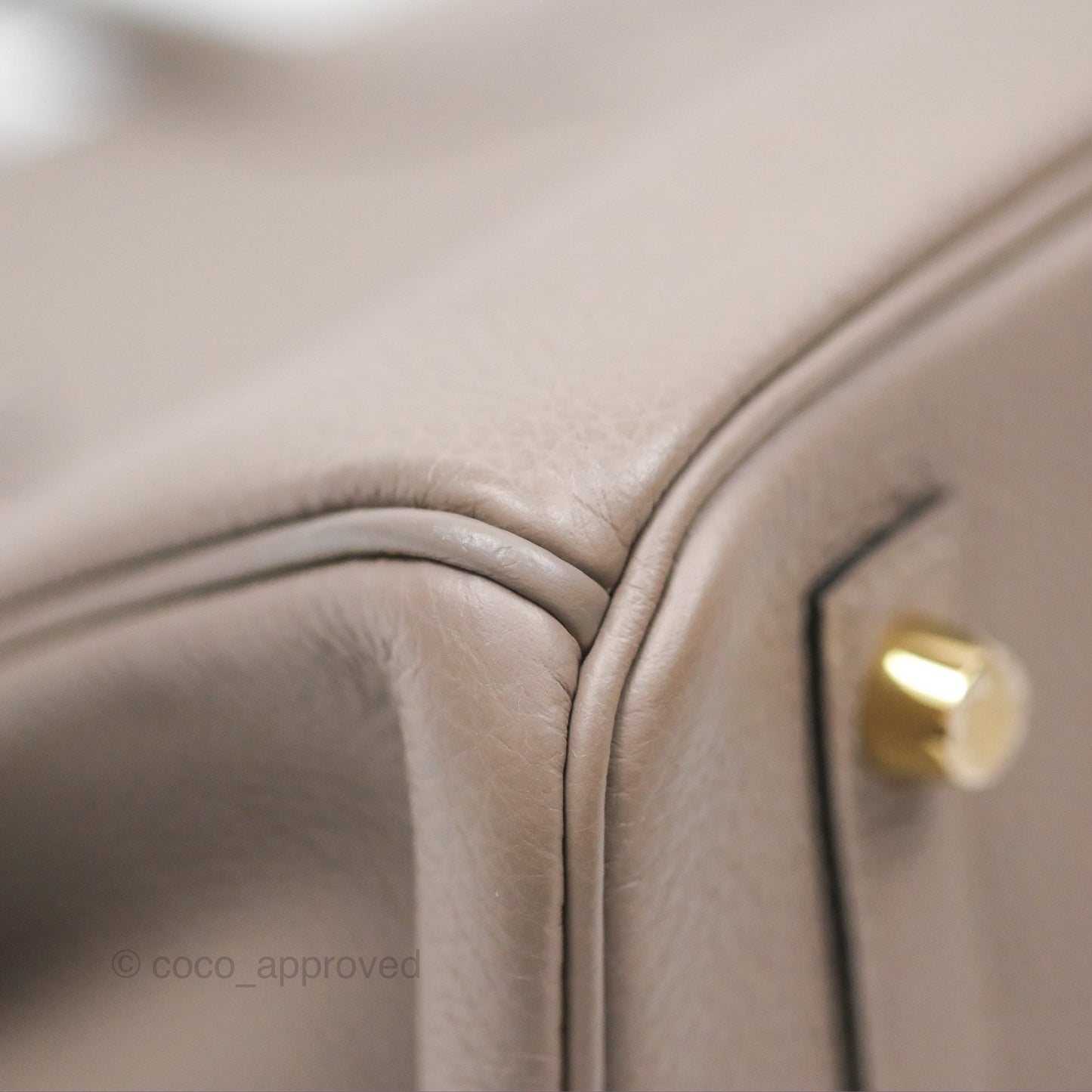 Hermès Birkin 30 Retourne Gris Asphalt M8 Togo Gold Hardware