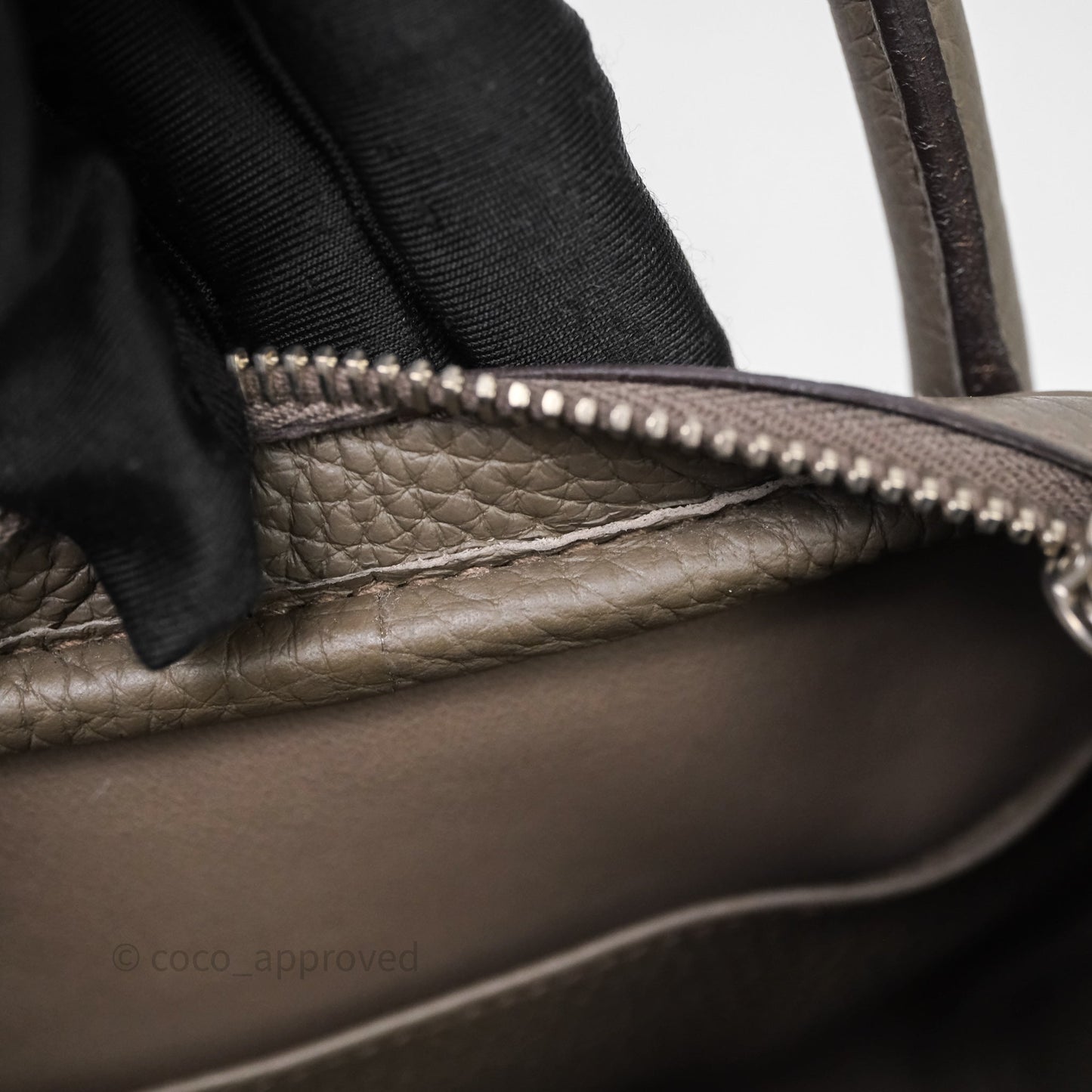 Hermès Lindy 30 Etain 8F Clemence Palladium Hardware
