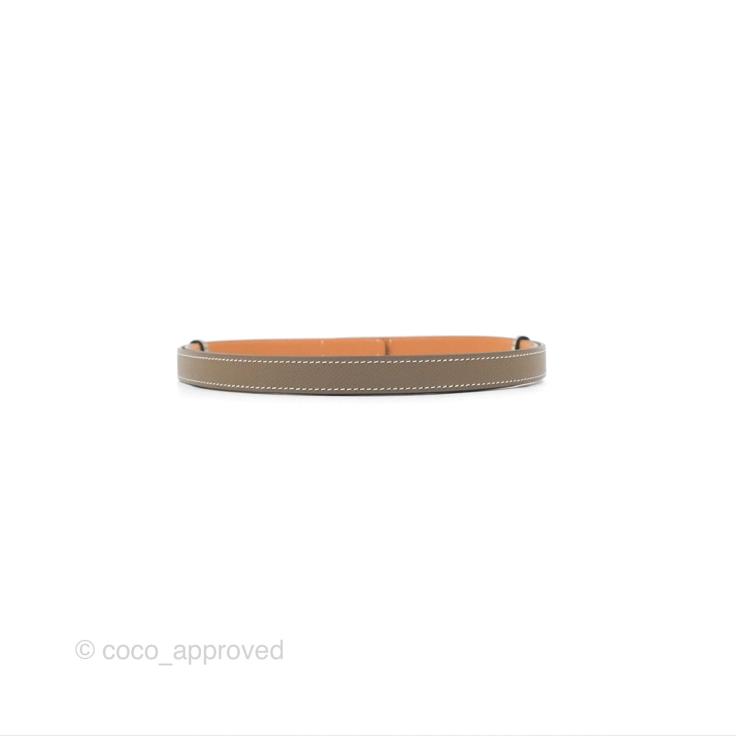 Hermès Epsom Kelly Buckle Belt Etoupe Gold Hardware