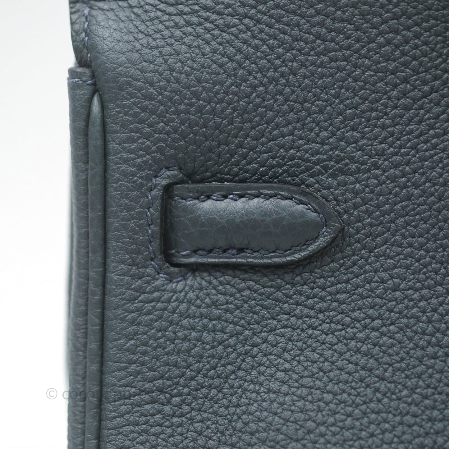 Hermès Birkin 25 Retourne Vert Rousseau V0 Togo Gold Hardware