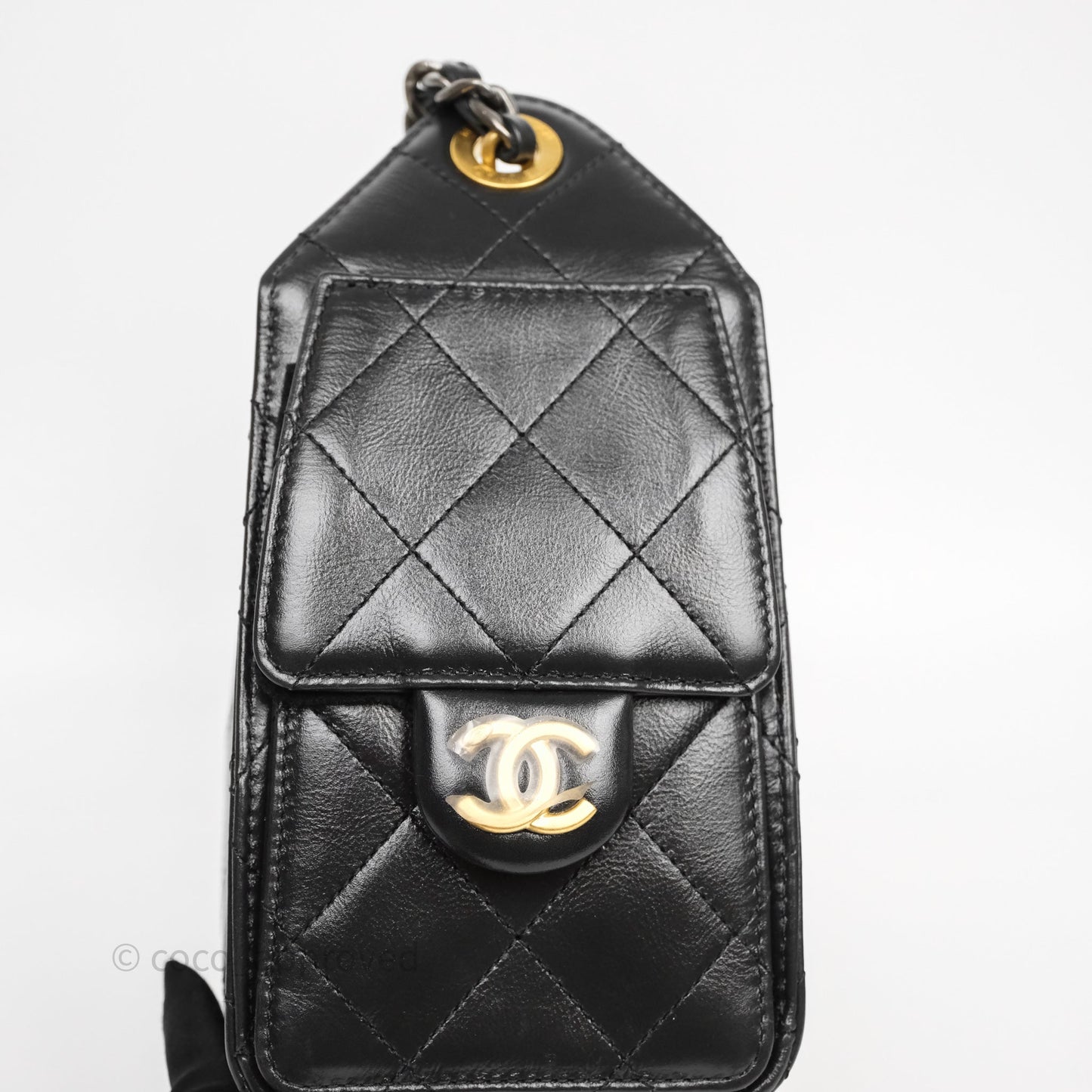 Chanel Mini 25 Black Bag Calfskin Mixed Hardware
