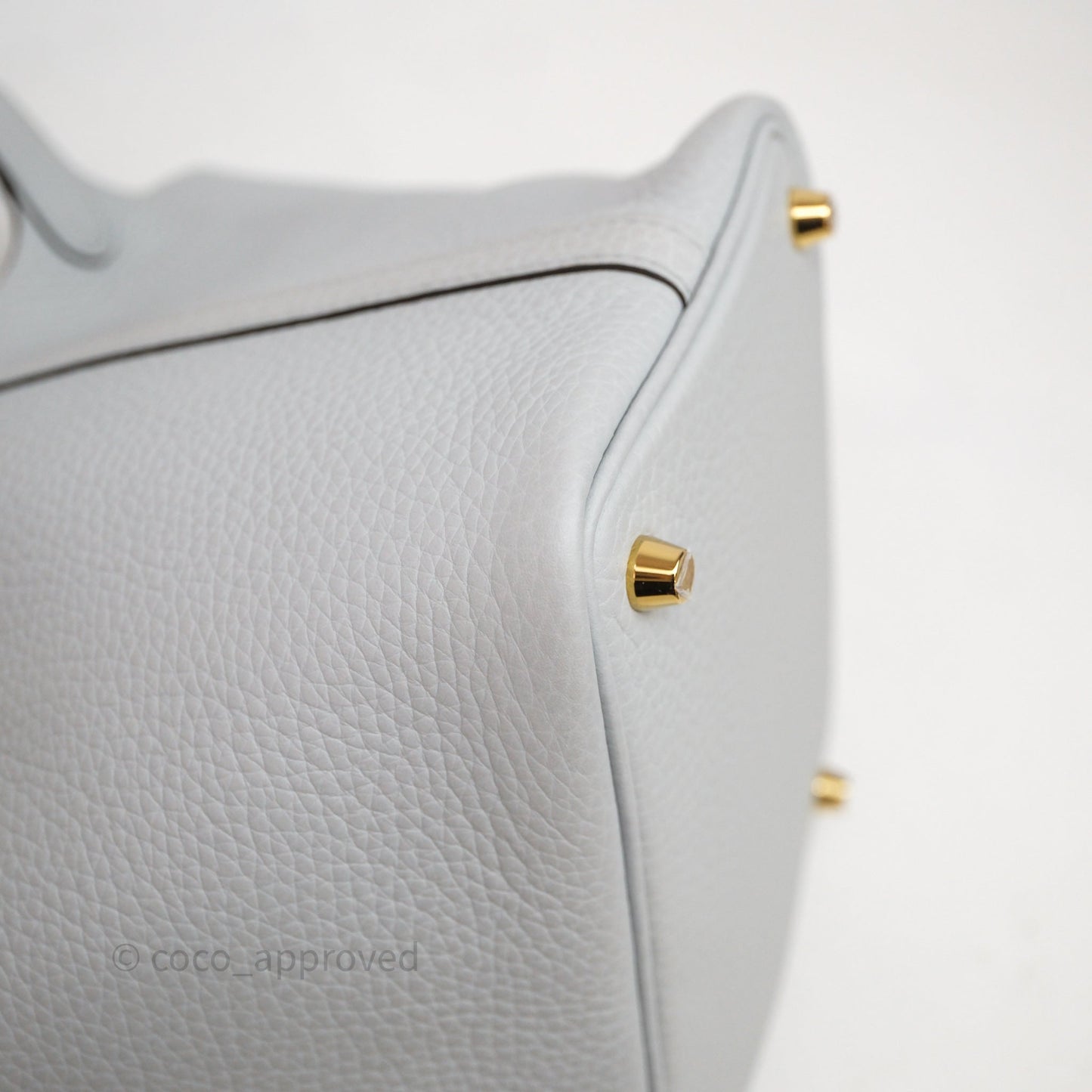 Hermès Picotin 18 Bleu Pâle 08 Clemence Gold Hardware