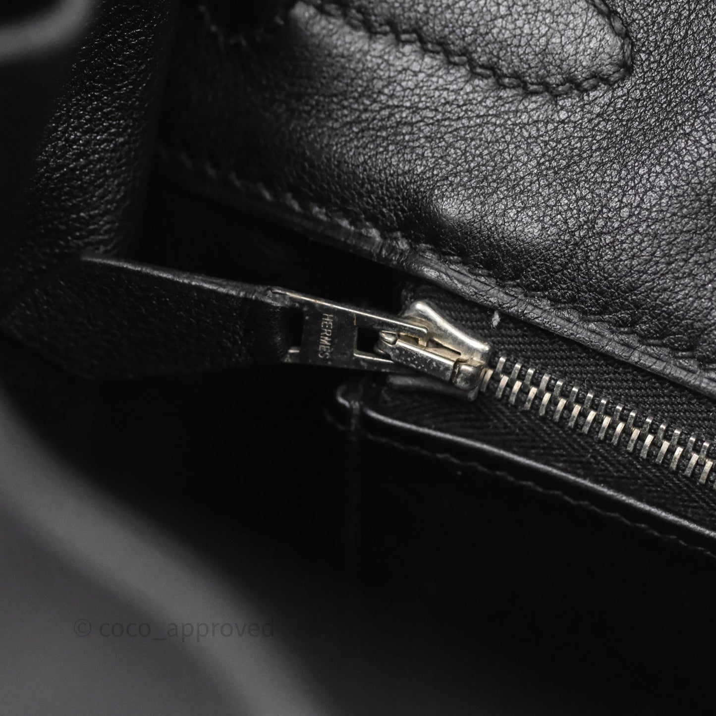 Hermès Birkin 30 Noir 89 Evergrain Palladium Hardware