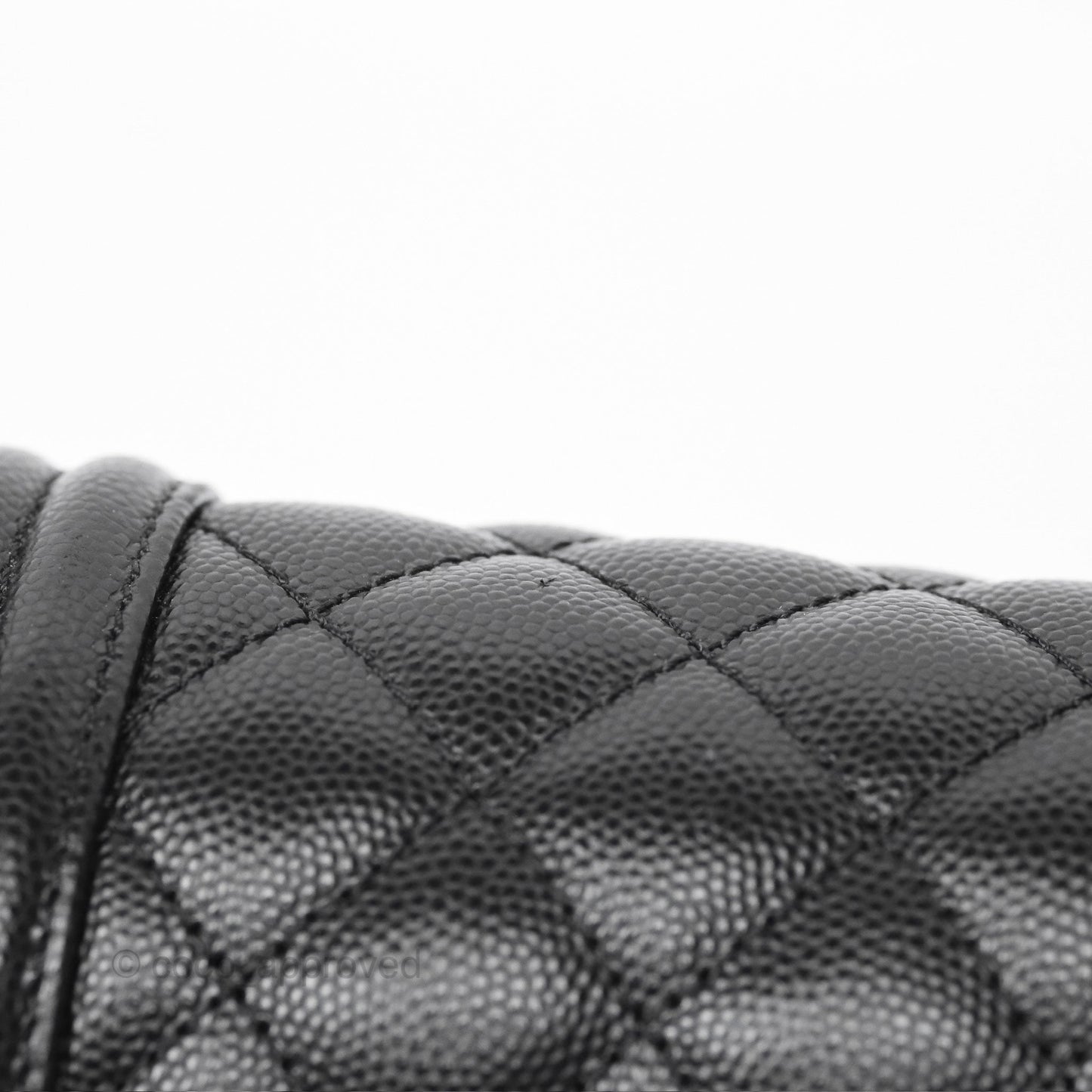Chanel Medium Boy Quilted Black Caviar Ruthenium Hardware