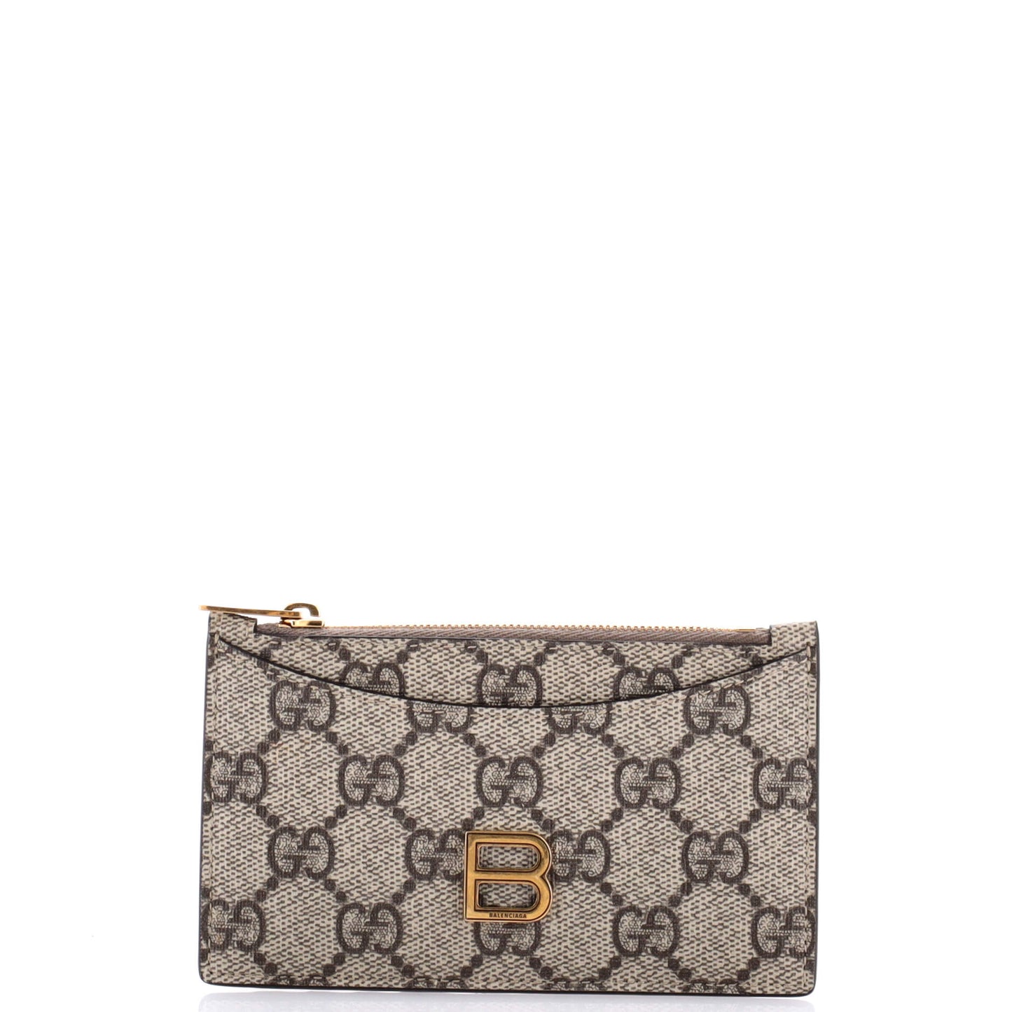 x Luxury Balenciaga The Hacker Project Zip Card Case GG Coated Canvas