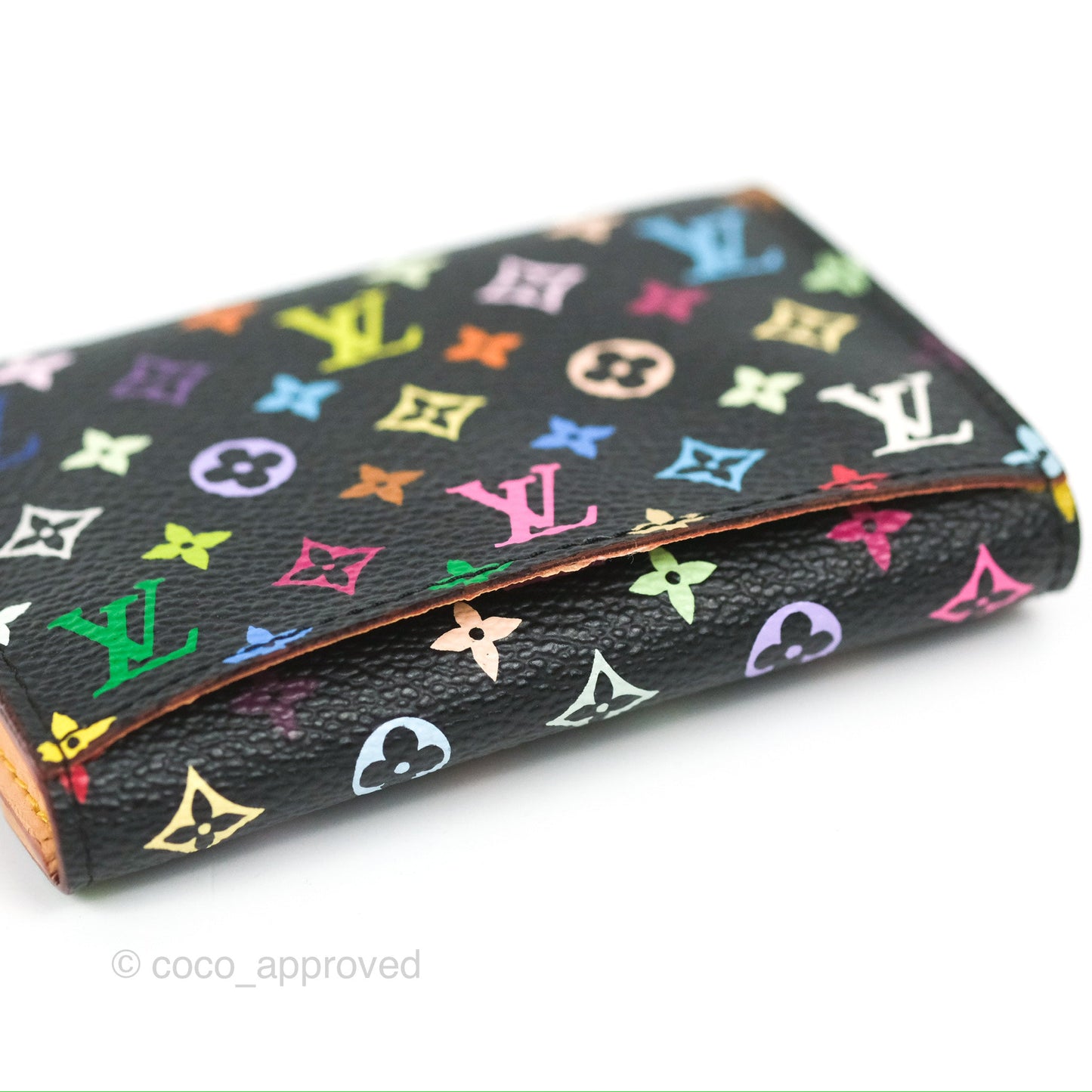 Louis Vuitton Monogram Multicolor Business Card Holder Black
