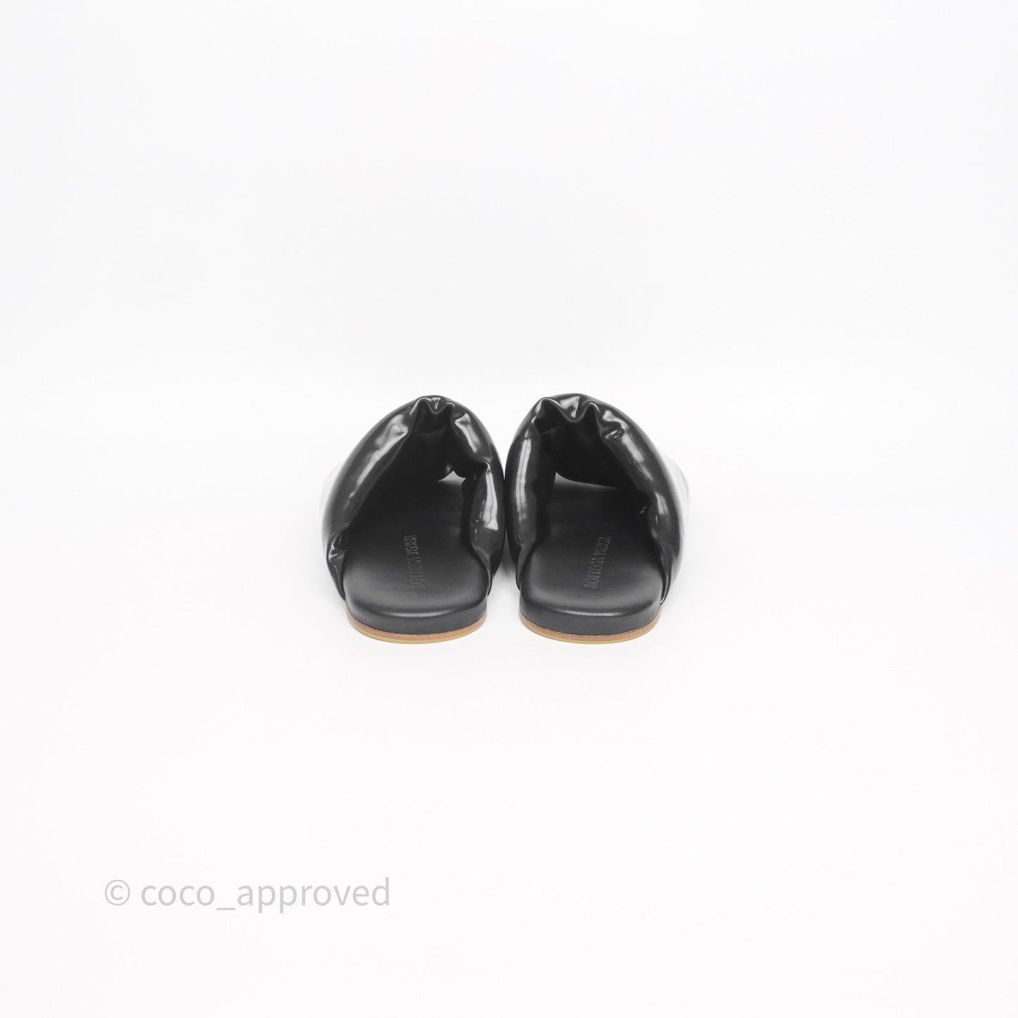 Bottega Veneta Black Cushion Sandals Size 36