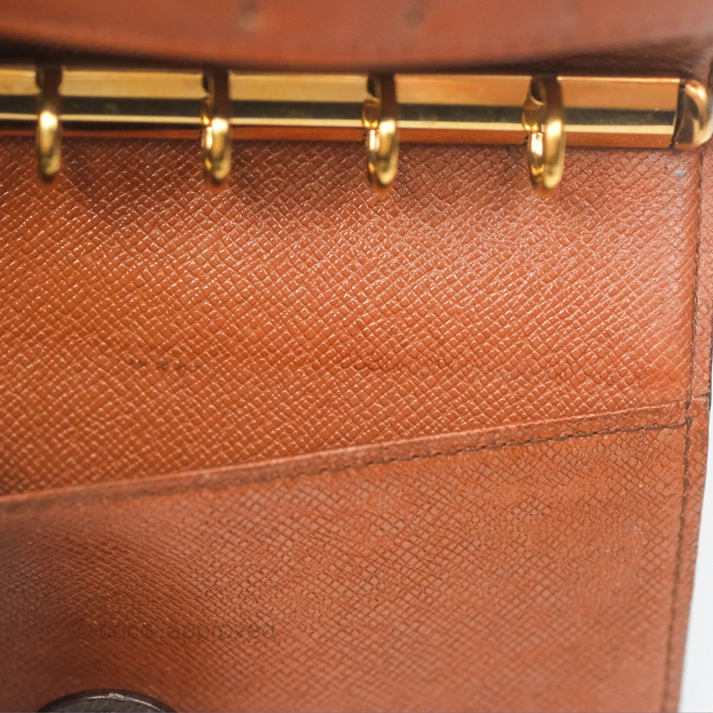 Louis Vuitton Vintage Small Ring Agenda Cover Monogram Canvas
